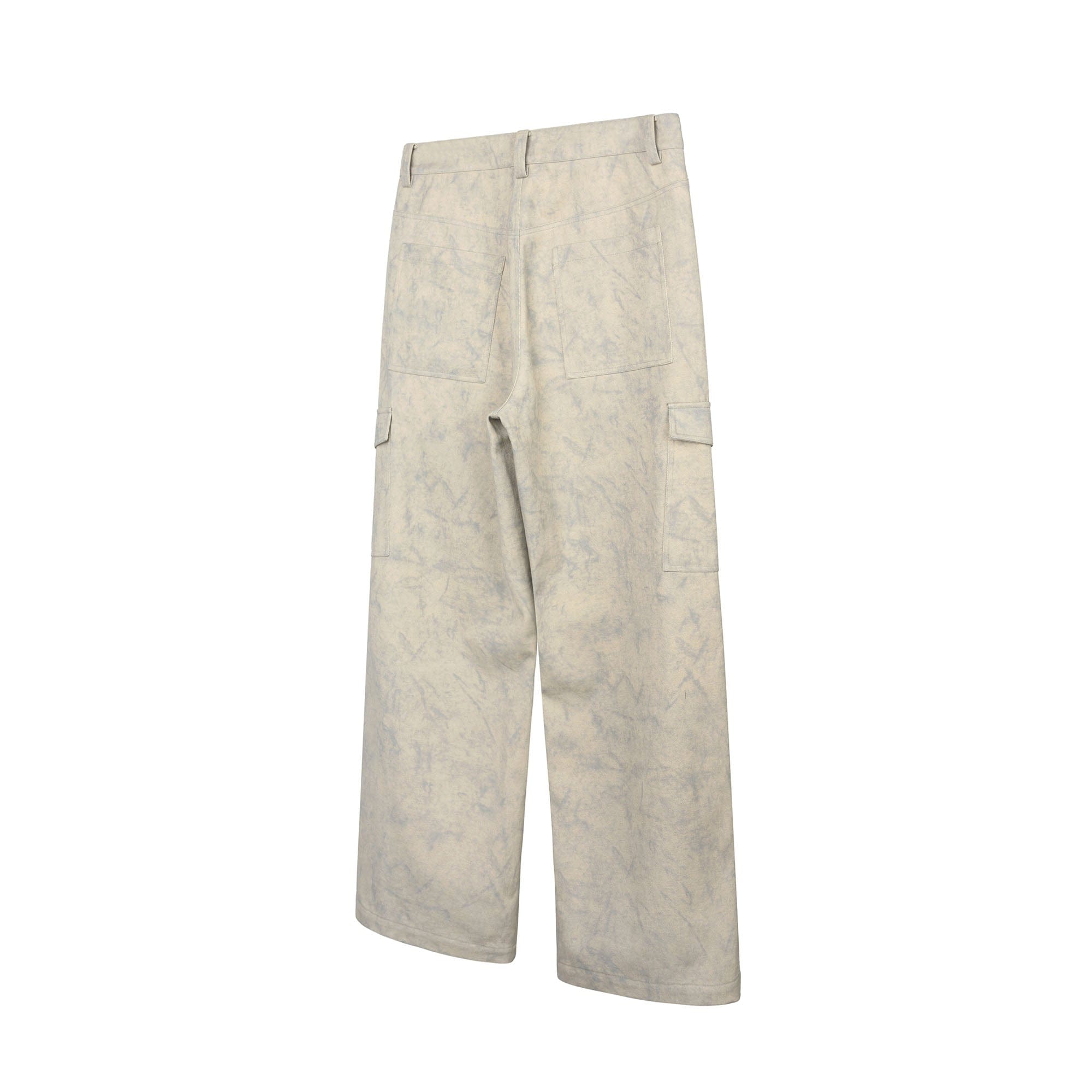 OKAYTHXBYE Subtle Marble Multi-Pocket Cargo Pants
