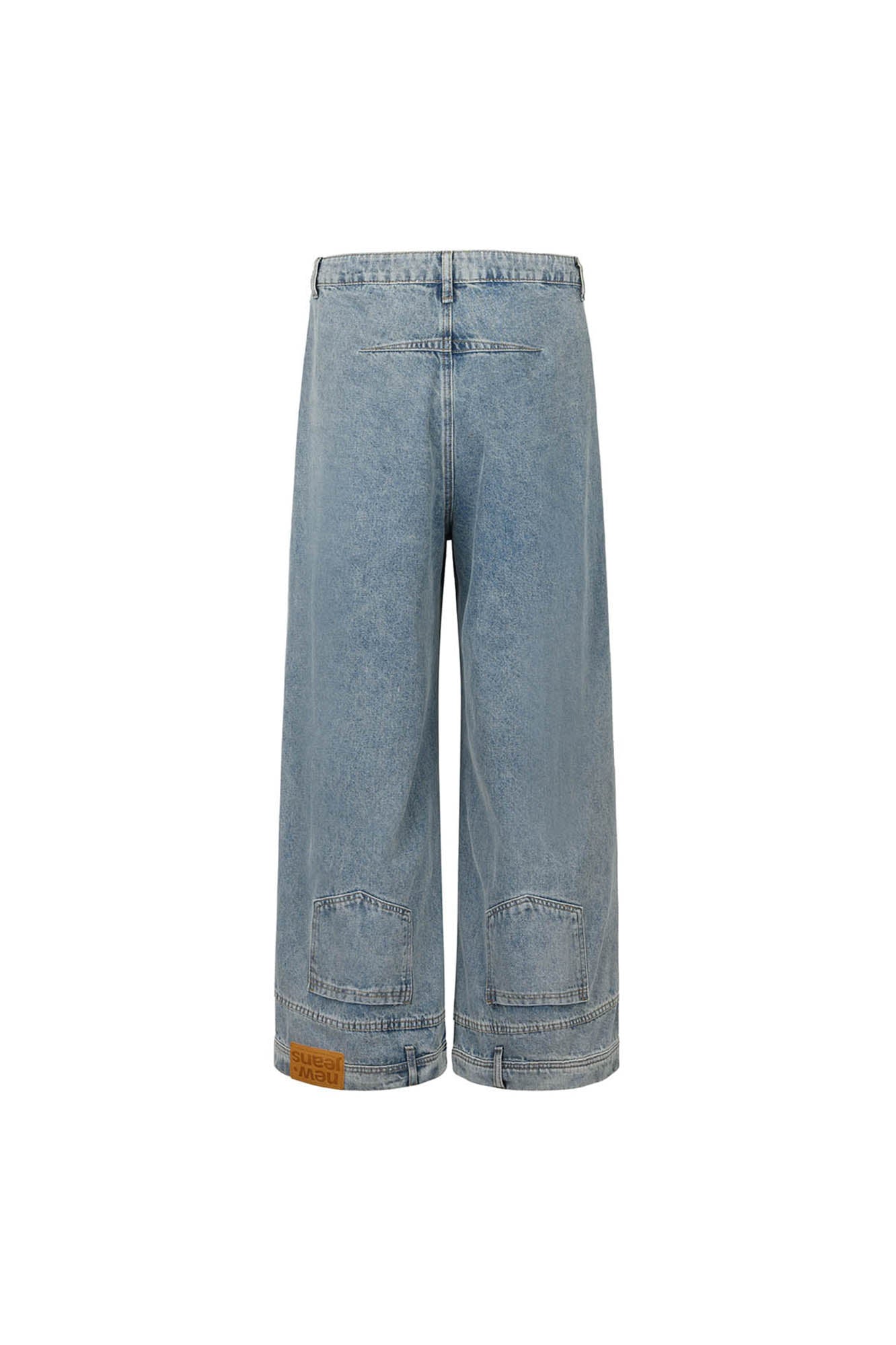 KREATE Inverted Deconstructed Baggy Jeans, premium urban and streetwear designers apparel on PROJECTISR.com, KREATE