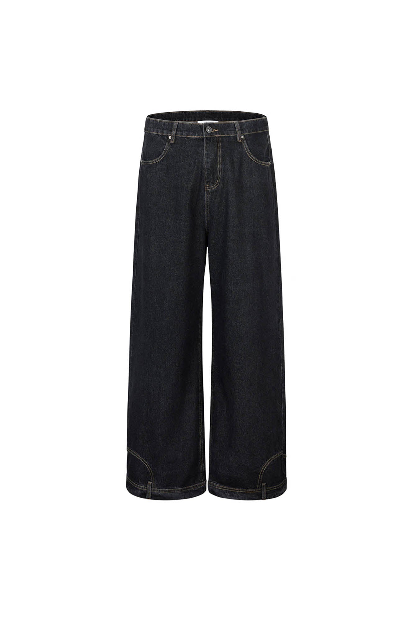 KREATE Inverted Deconstructed Baggy Jeans, premium urban and streetwear designers apparel on PROJECTISR.com, KREATE