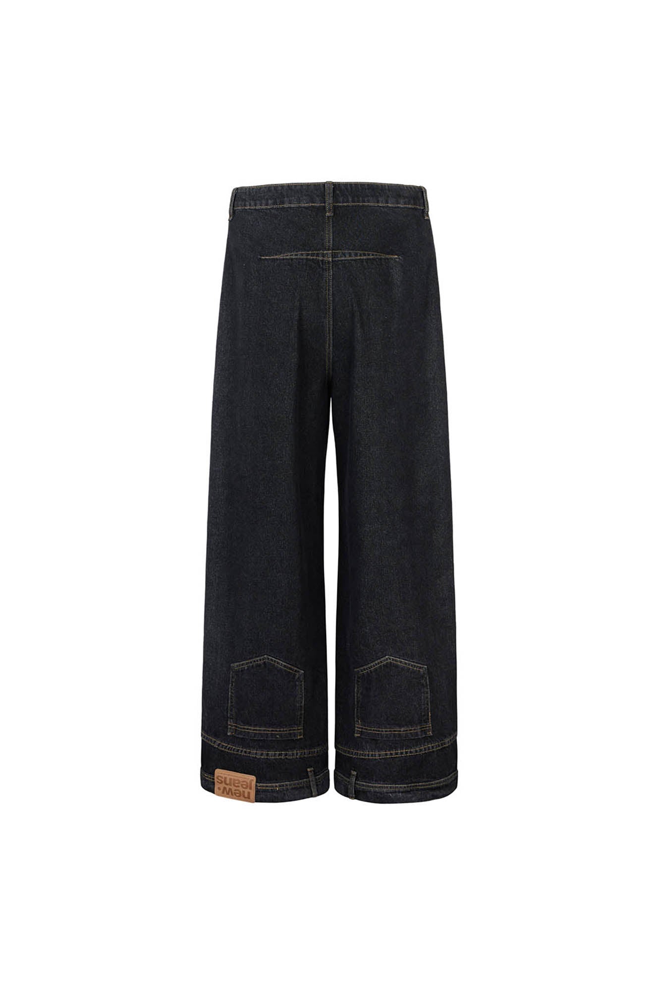 KREATE Inverted Deconstructed Baggy Jeans, premium urban and streetwear designers apparel on PROJECTISR.com, KREATE