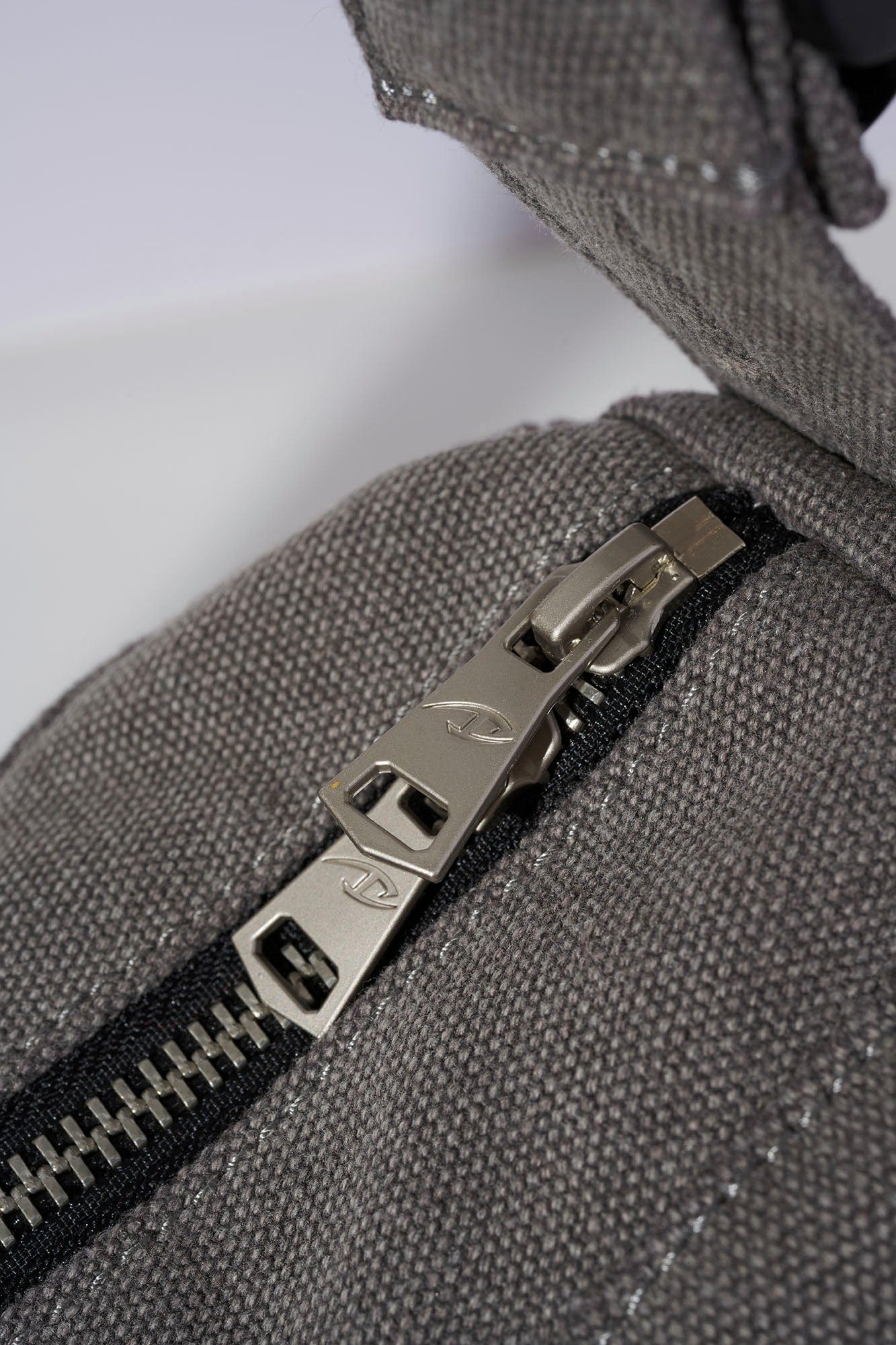 CATSSTAC Distressed Arc Panel Oversized Canvas Shoulder Bag, premium urban and streetwear designers apparel on PROJECTISR.com, CATSSTAC