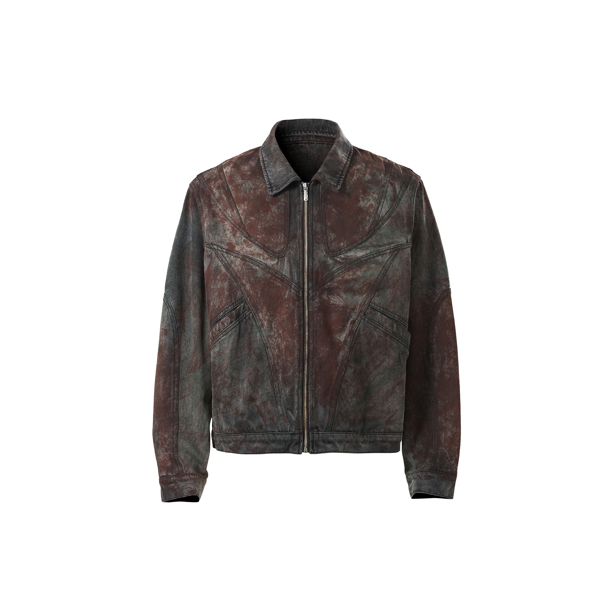 CATSSTAC Rust-Dye Denim Jacket, premium urban and streetwear designers apparel on PROJECTISR.com, CATSSTAC