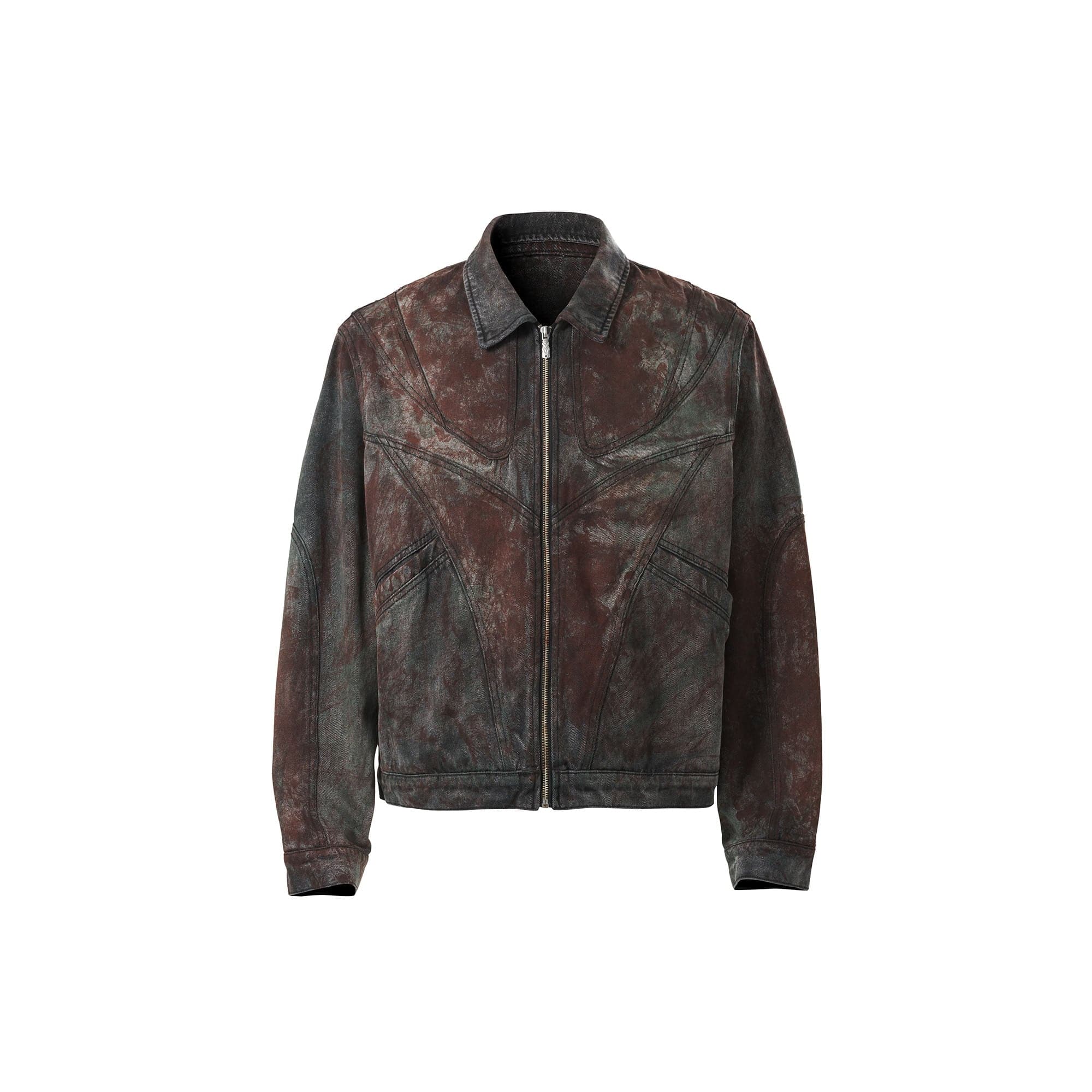 CATSSTAC Rust-Dye Denim Jacket, premium urban and streetwear designers apparel on PROJECTISR.com, CATSSTAC