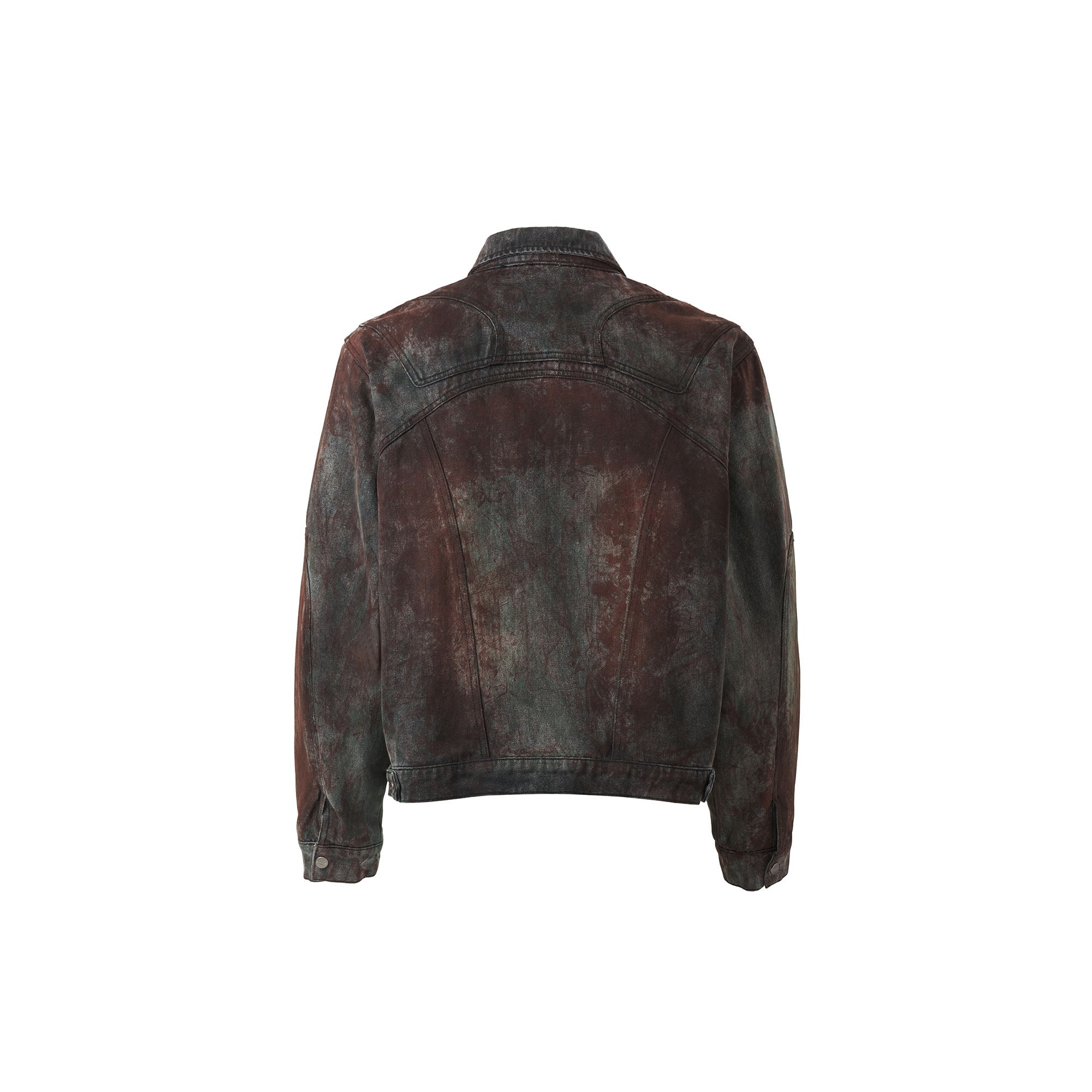 CATSSTAC Rust-Dye Denim Jacket, premium urban and streetwear designers apparel on PROJECTISR.com, CATSSTAC