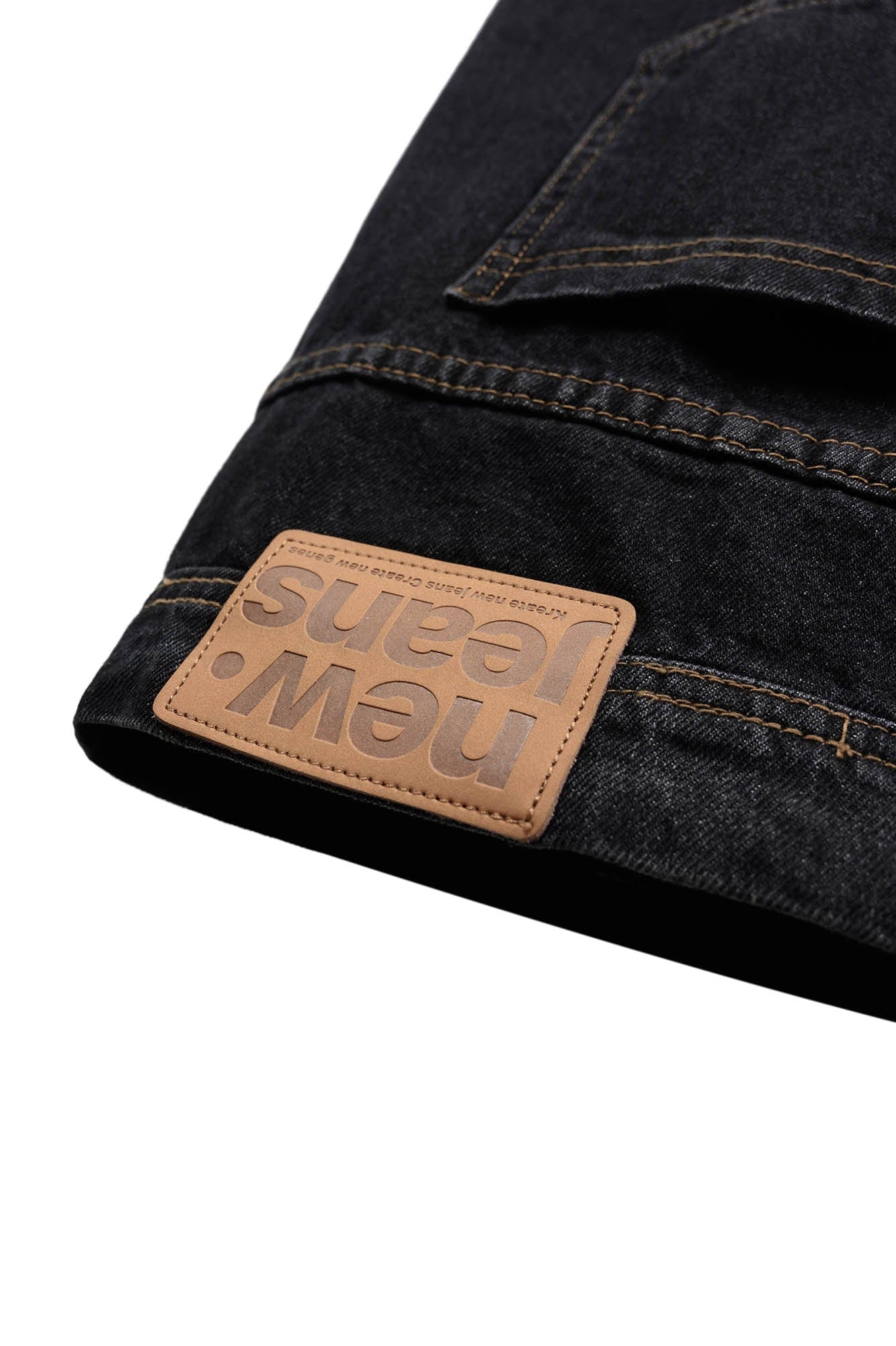 KREATE Inverted Deconstructed Baggy Jeans, premium urban and streetwear designers apparel on PROJECTISR.com, KREATE