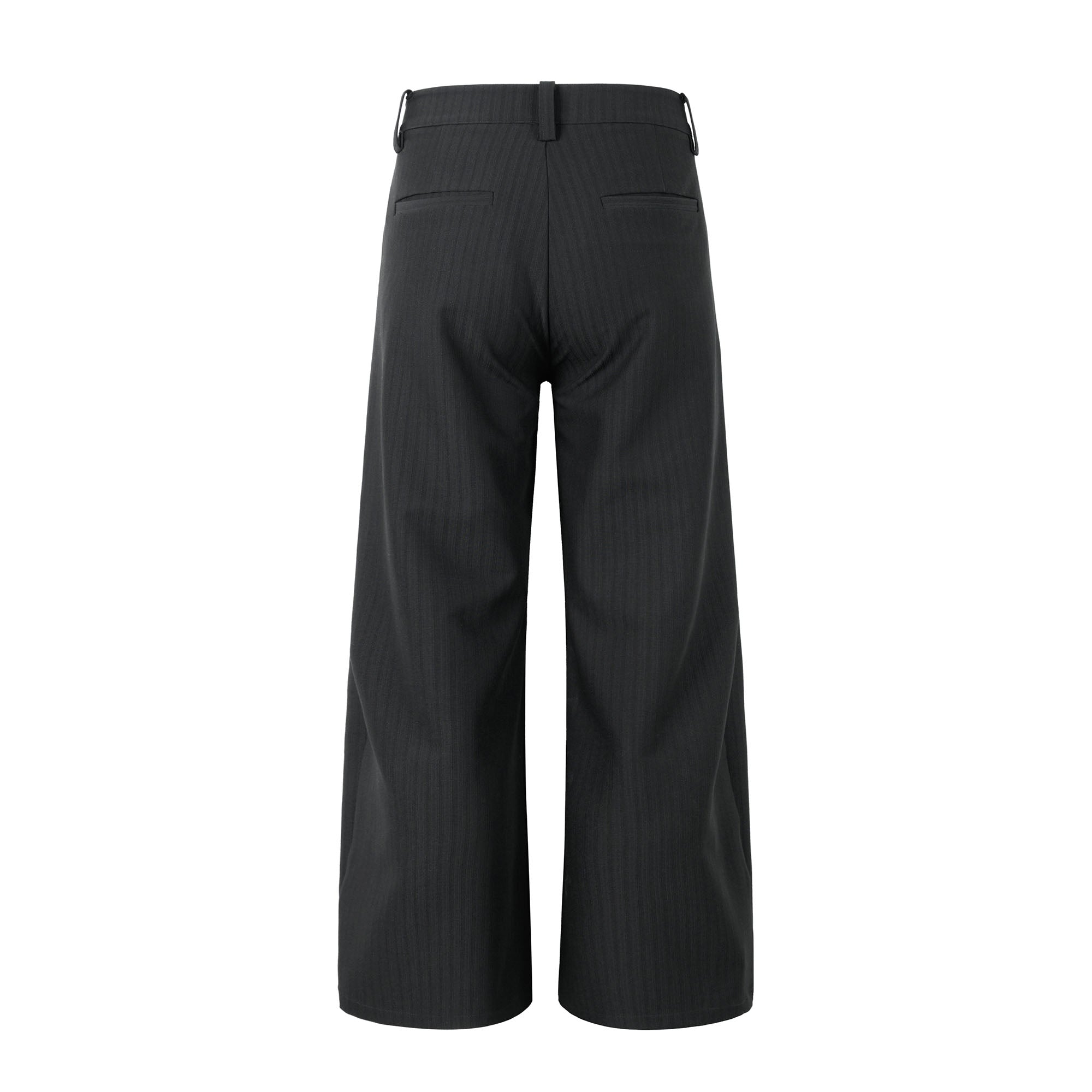 OKAYTHXBYE Pleated Shadow-Stripe Oversized Pants