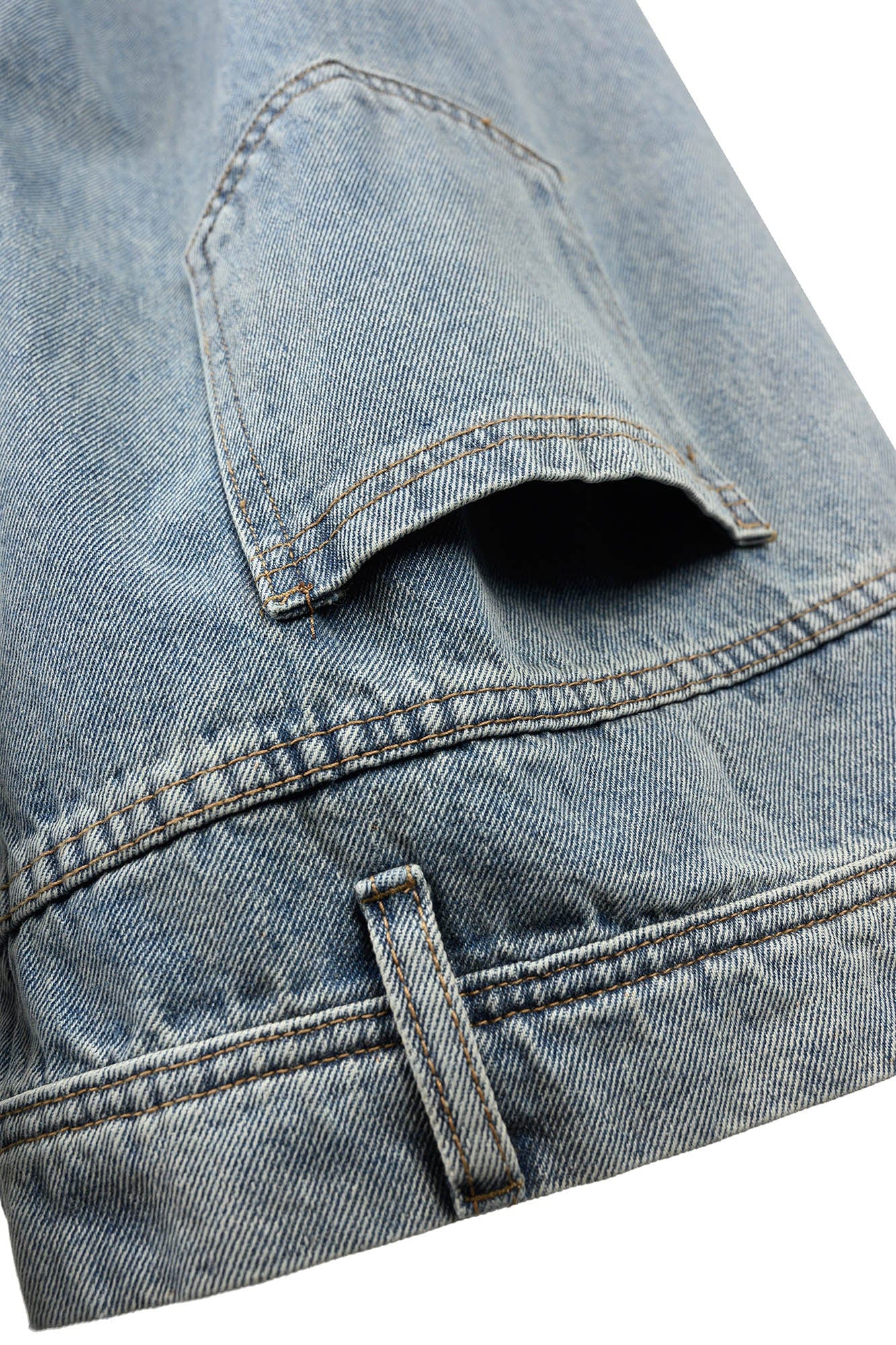 KREATE Inverted Deconstructed Baggy Jeans, premium urban and streetwear designers apparel on PROJECTISR.com, KREATE