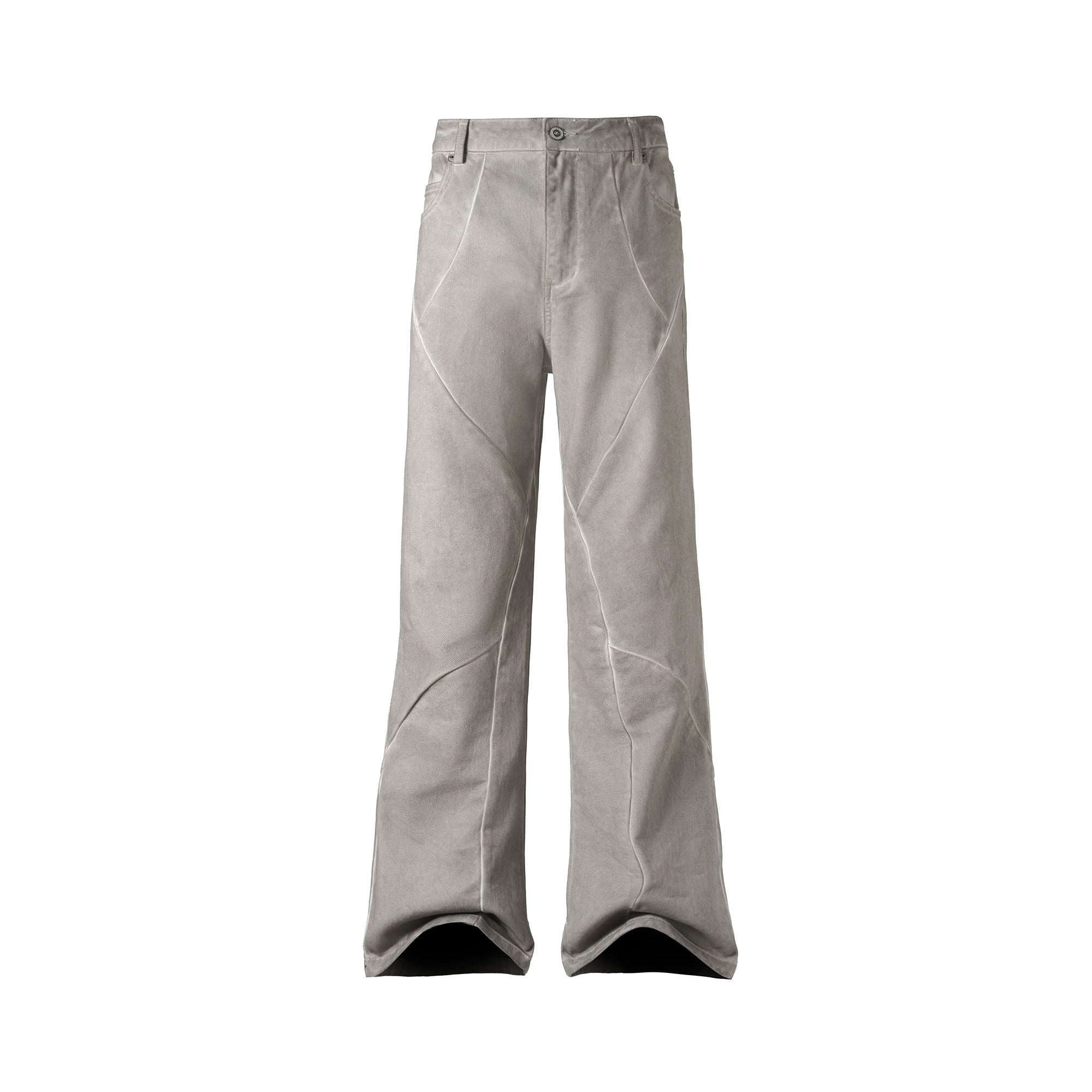 CATSSTAC Crosscut Washed Denim Pants, premium urban and streetwear designers apparel on PROJECTISR.com, CATSSTAC