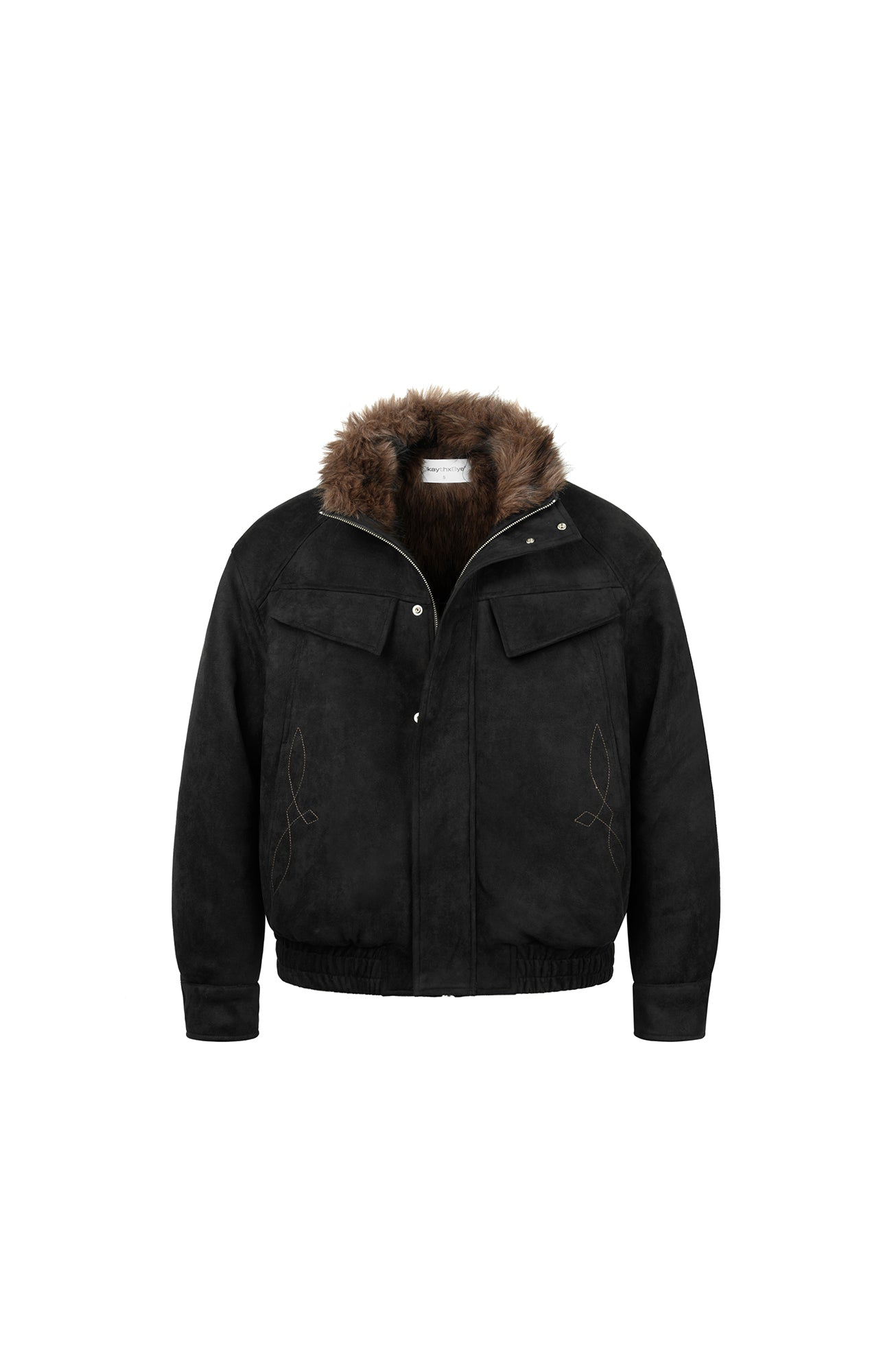 OKAYTHXBYE Faux Fur-Lined Utility Bomber, premium urban and streetwear designers apparel on PROJECTISR.com, OKAYTHXBYE