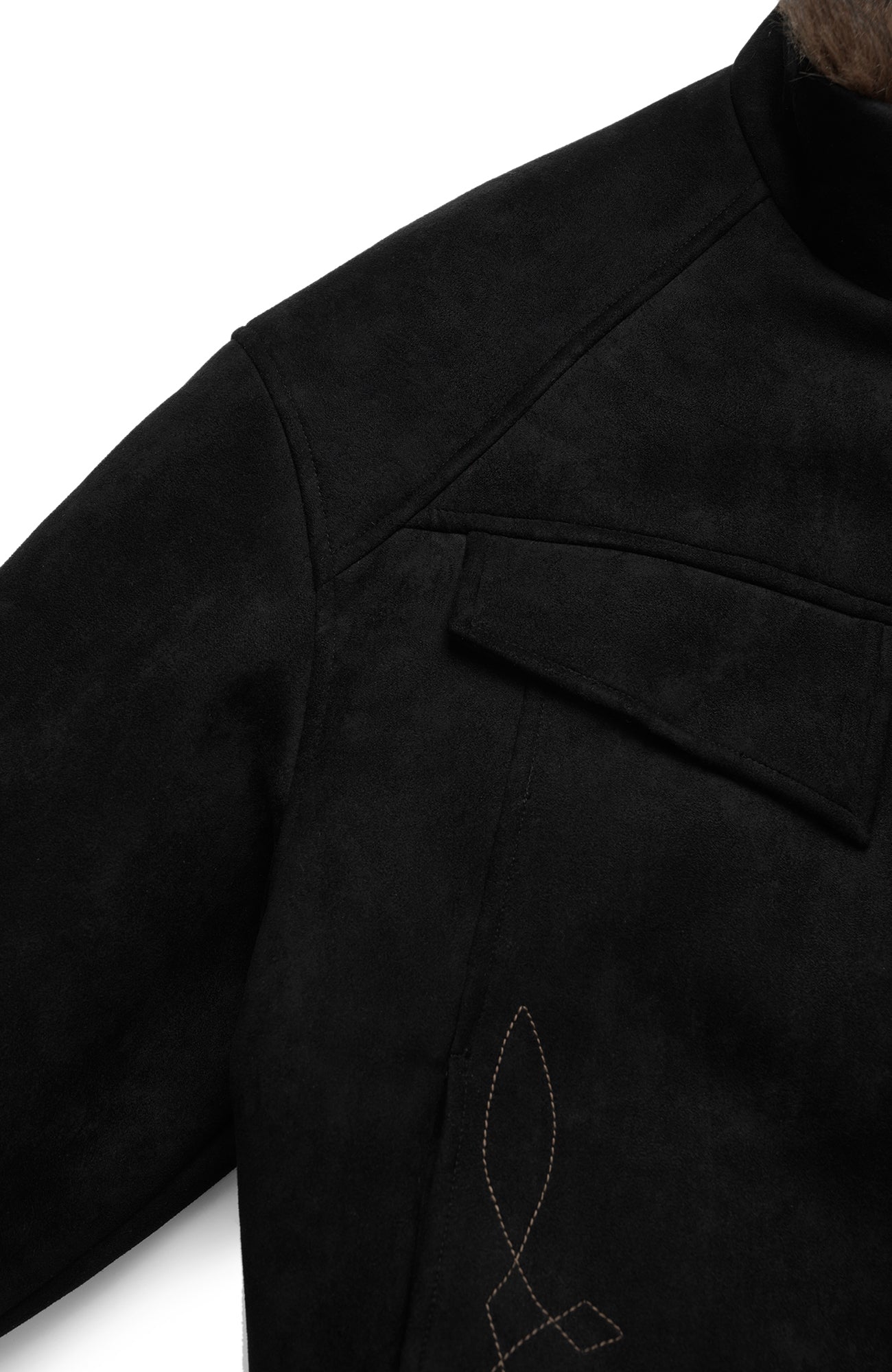 OKAYTHXBYE Faux Fur-Lined Utility Bomber, premium urban and streetwear designers apparel on PROJECTISR.com, OKAYTHXBYE