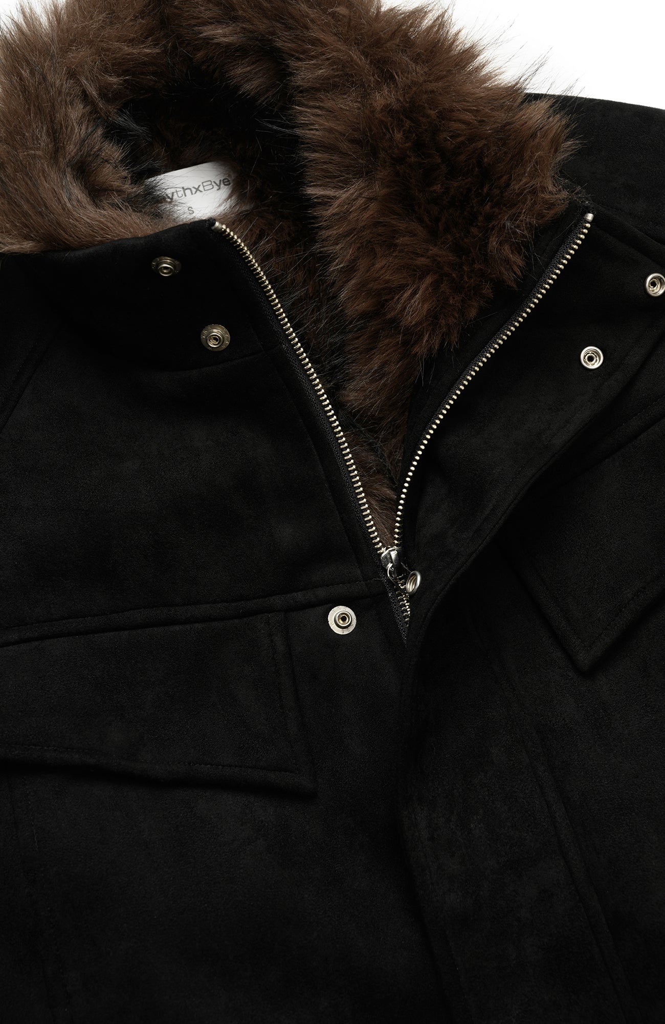 OKAYTHXBYE Faux Fur-Lined Utility Bomber, premium urban and streetwear designers apparel on PROJECTISR.com, OKAYTHXBYE