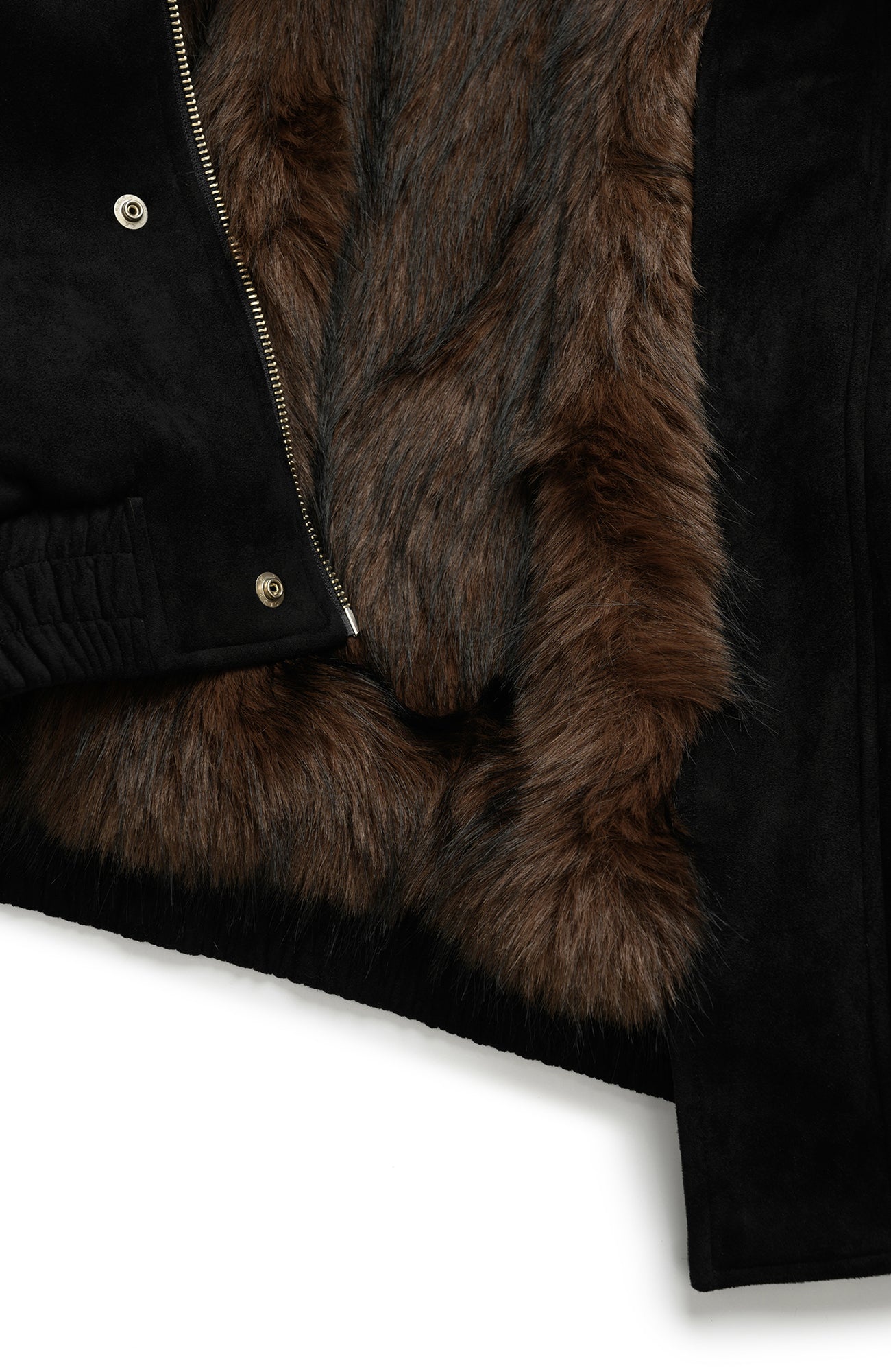 OKAYTHXBYE Faux Fur-Lined Utility Bomber, premium urban and streetwear designers apparel on PROJECTISR.com, OKAYTHXBYE