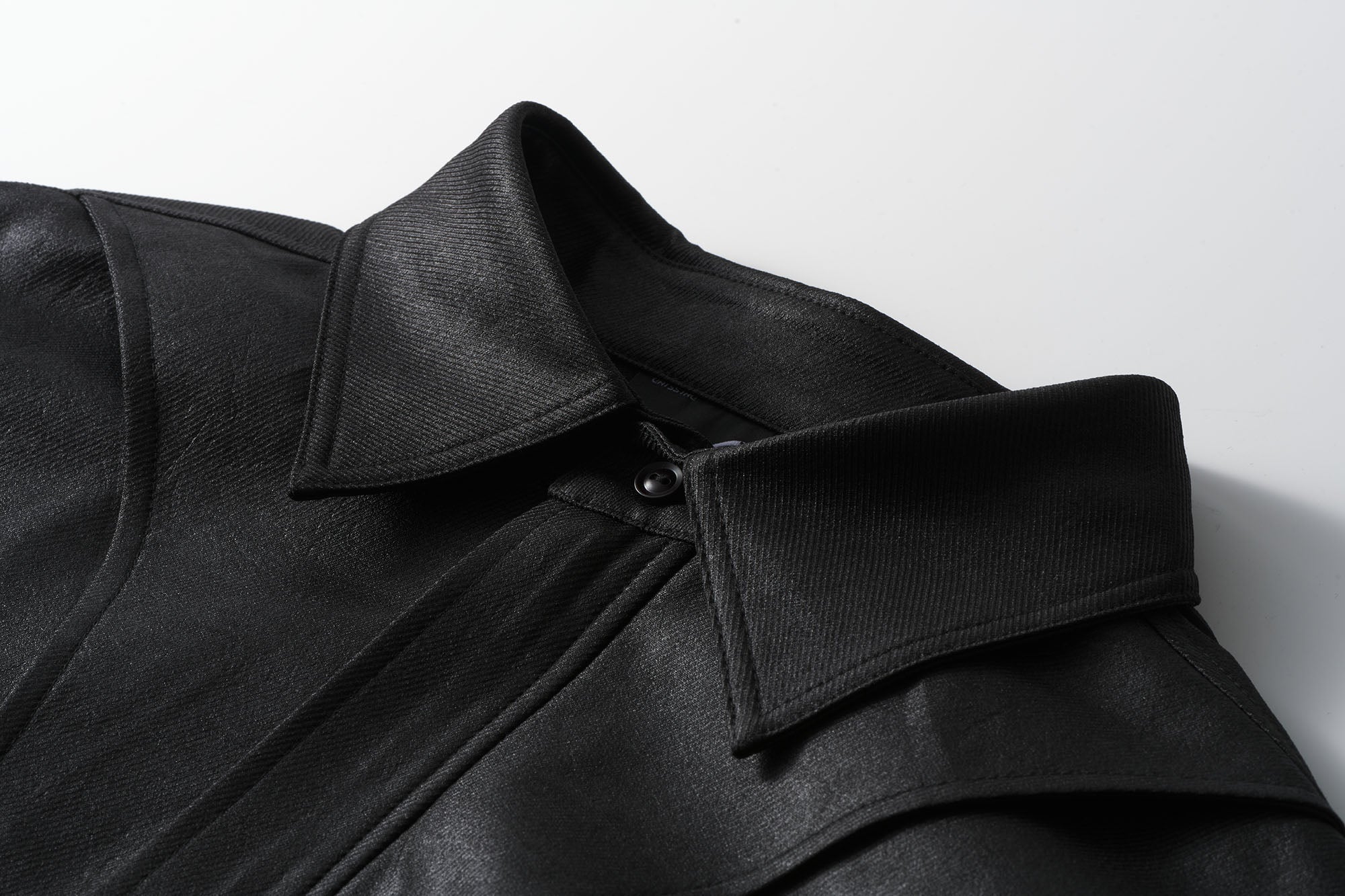 CATSSTAC Waxed Faux Leather Panel Jacket, premium urban and streetwear designers apparel on PROJECTISR.com, CATSSTAC