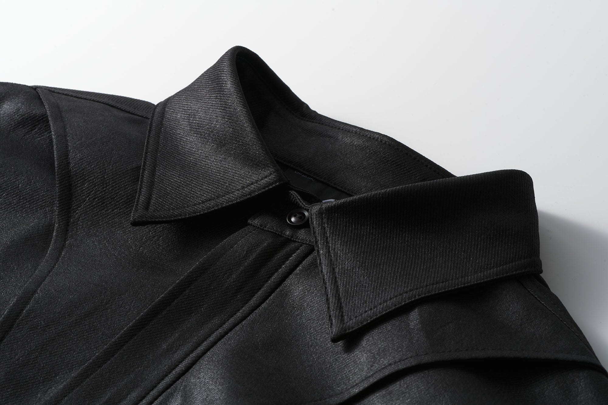 CATSSTAC Waxed Faux Leather Panel Jacket, premium urban and streetwear designers apparel on PROJECTISR.com, CATSSTAC