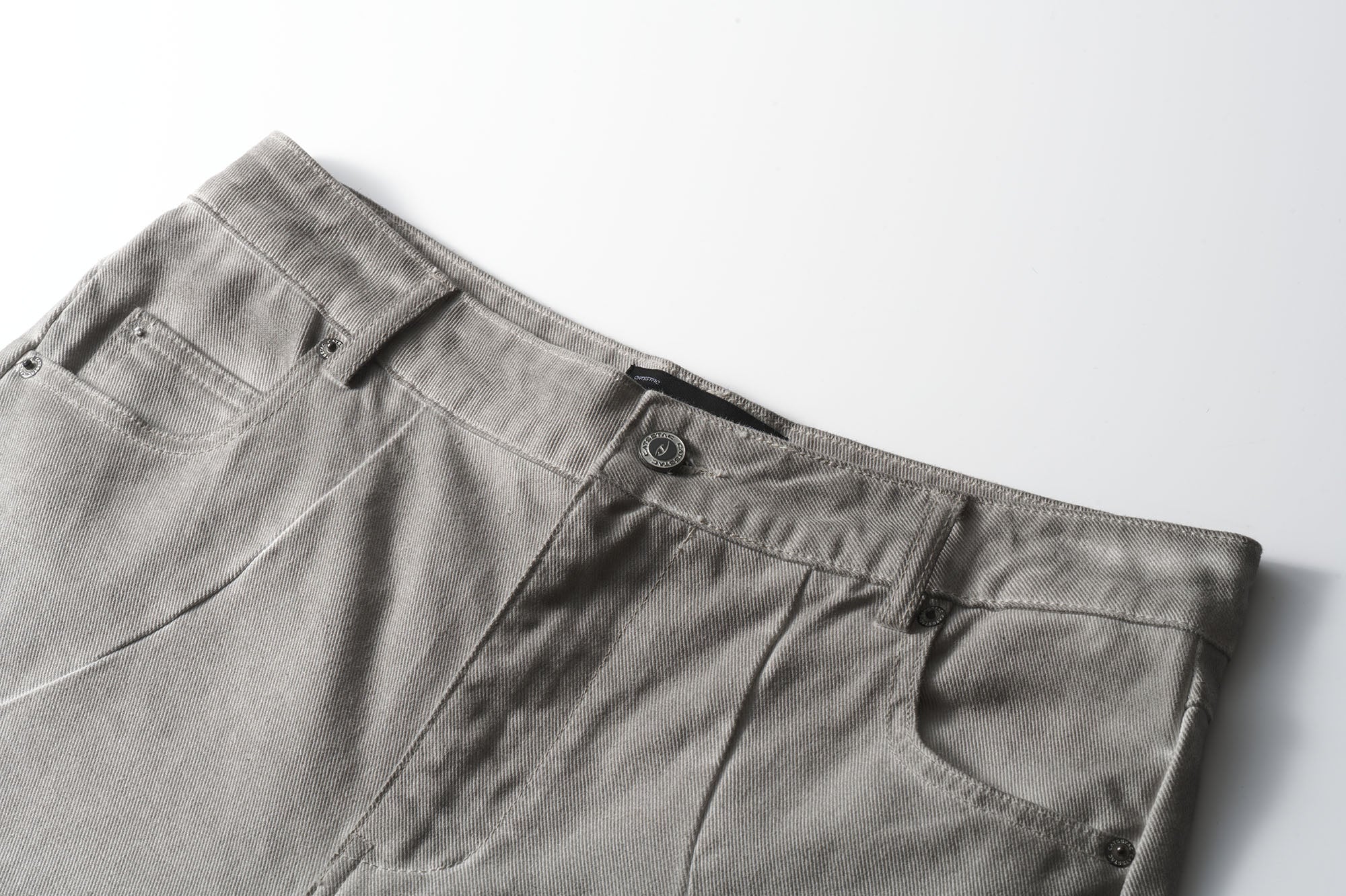 CATSSTAC Crosscut Washed Denim Pants, premium urban and streetwear designers apparel on PROJECTISR.com, CATSSTAC