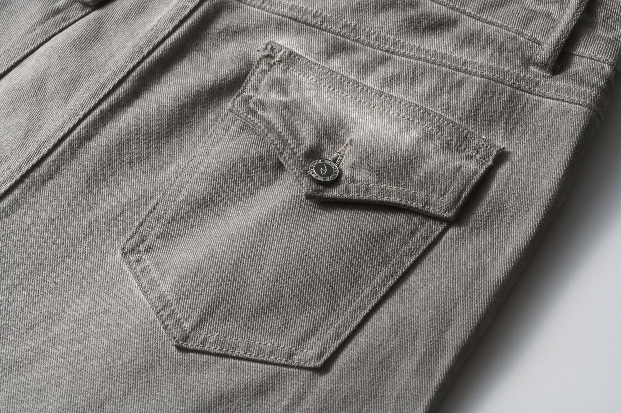 CATSSTAC Crosscut Washed Denim Pants, premium urban and streetwear designers apparel on PROJECTISR.com, CATSSTAC
