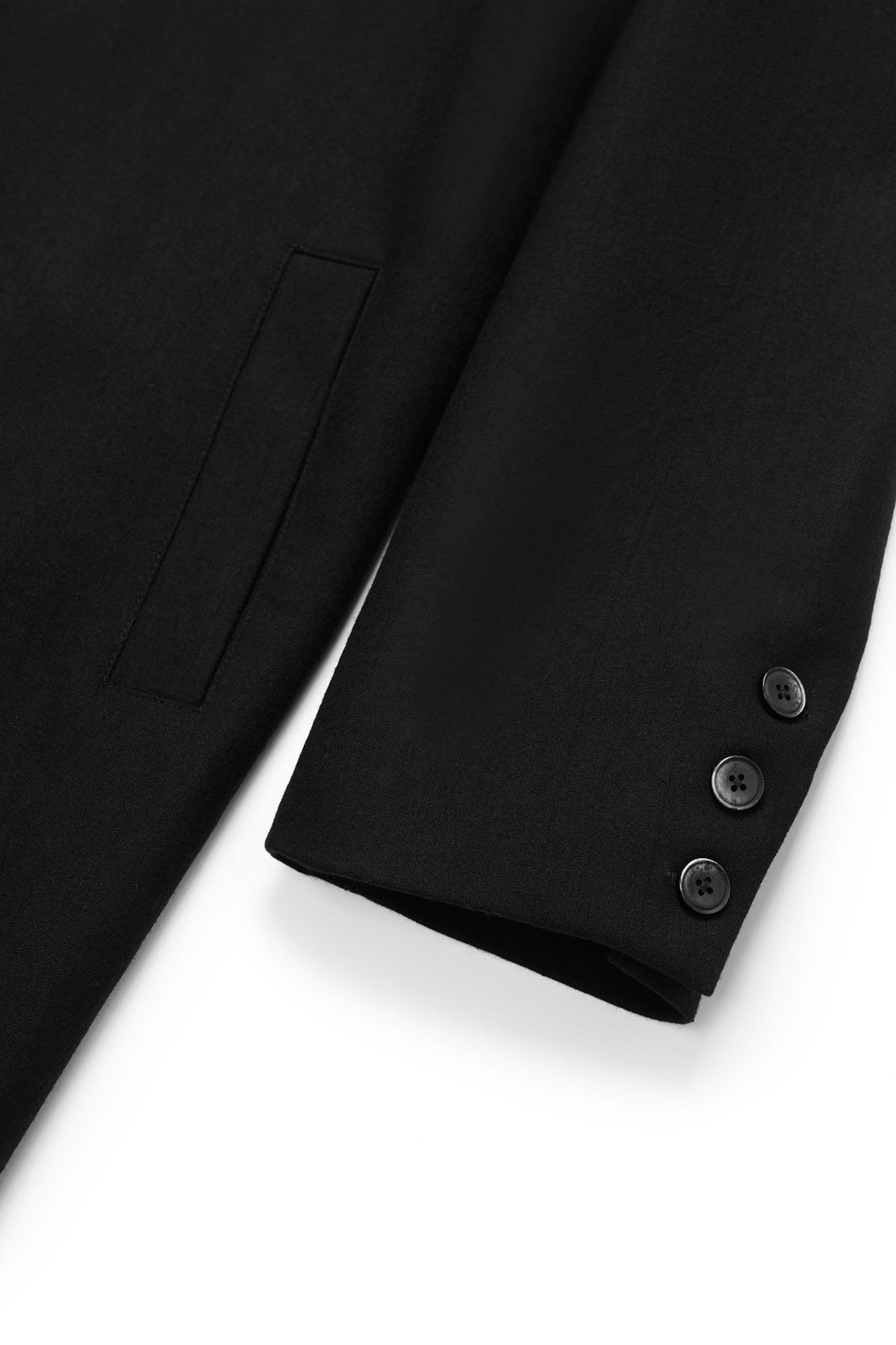OKAYTHXBYE Detachable Scarf Wool-Blend Overcoat