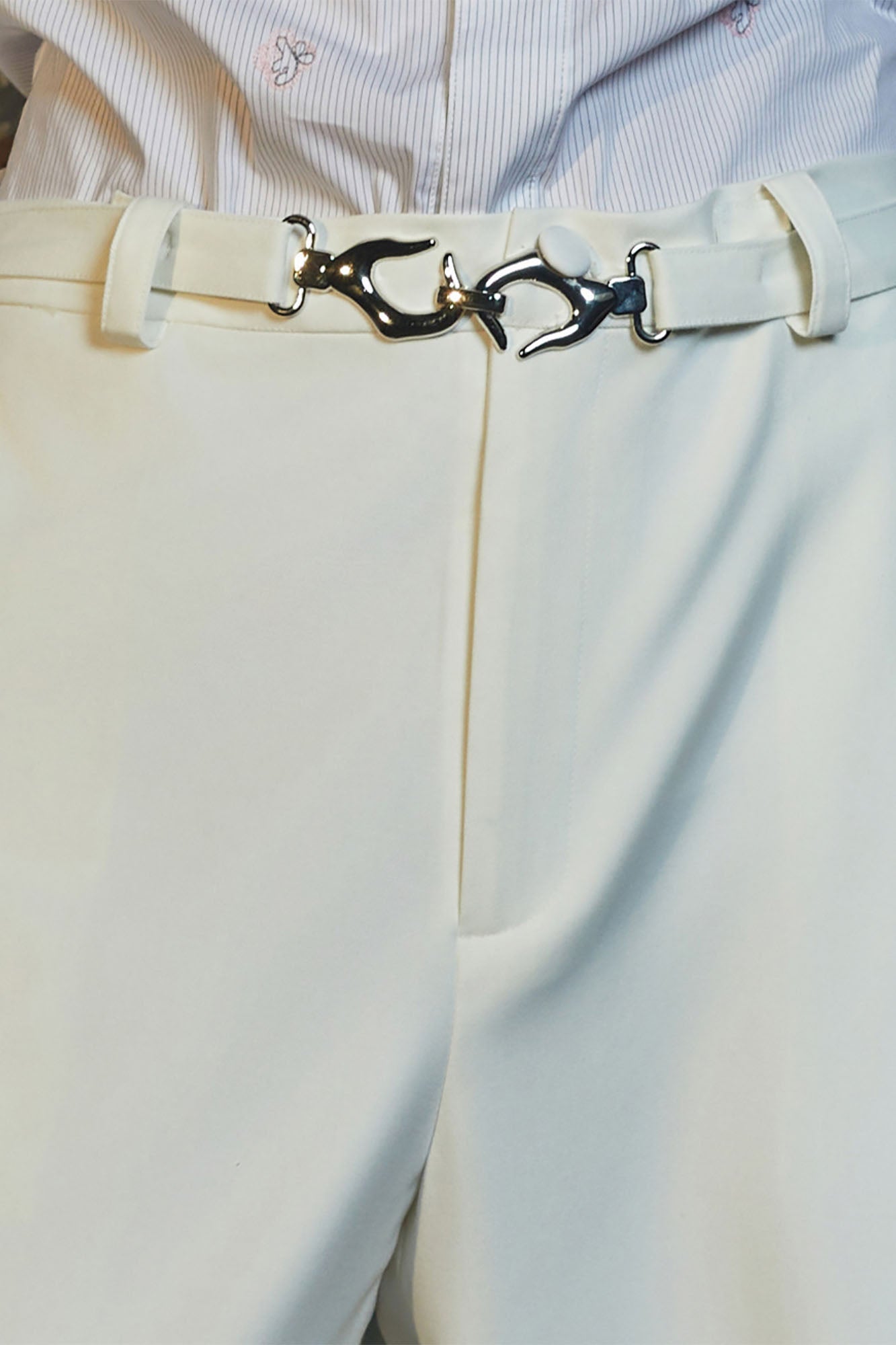 JIECHI Essential Chain-Belt Straight-Leg Trousers, premium urban and streetwear designers apparel on PROJECTISR.com, JIECHI