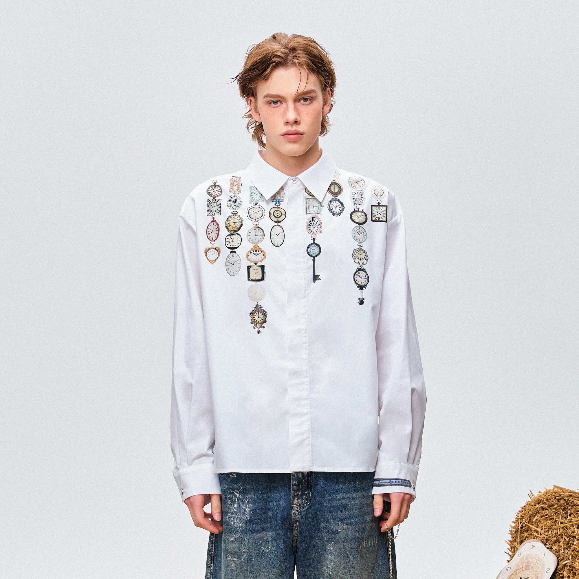 OIPWORD Watch Graphic Long-Sleeve Shirt, premium urban and streetwear designers apparel on PROJECTISR.com, OIPWORD