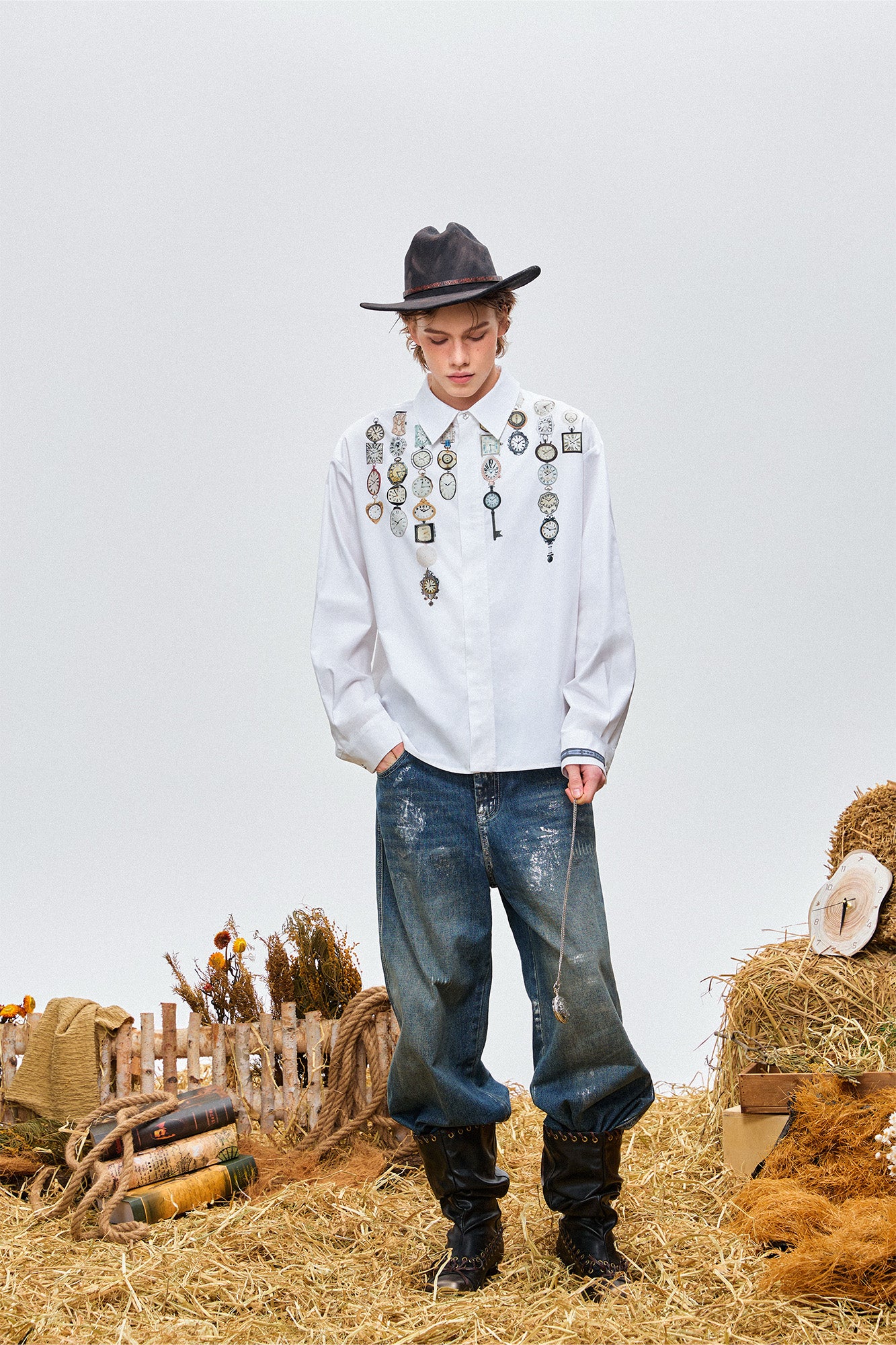 OIPWORD Watch Graphic Long-Sleeve Shirt, premium urban and streetwear designers apparel on PROJECTISR.com, OIPWORD