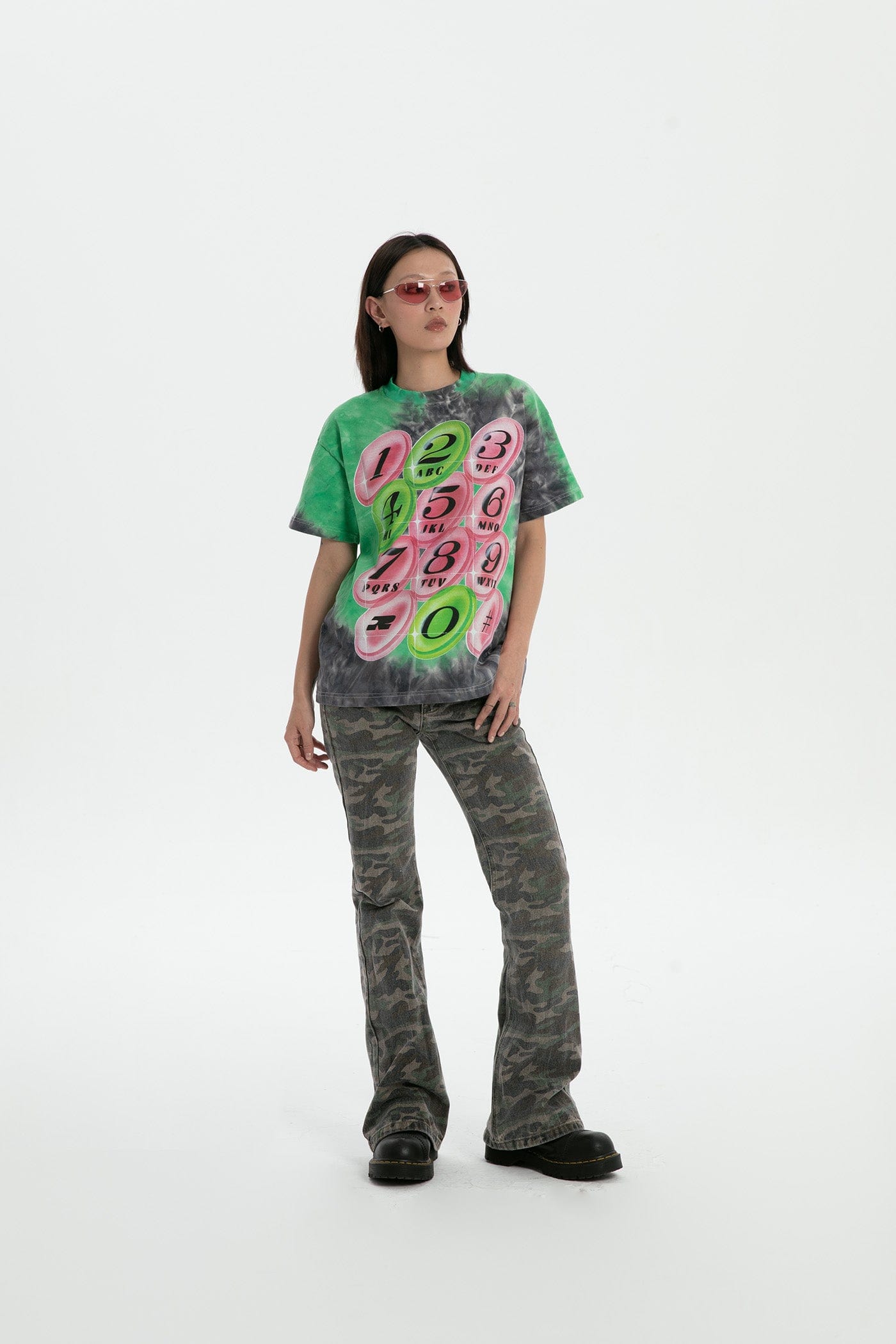 RTVG Tie-Dye Full-print Telephone T-Shirt, premium urban and streetwear designers apparel on PROJECTISR.com, RTVG
