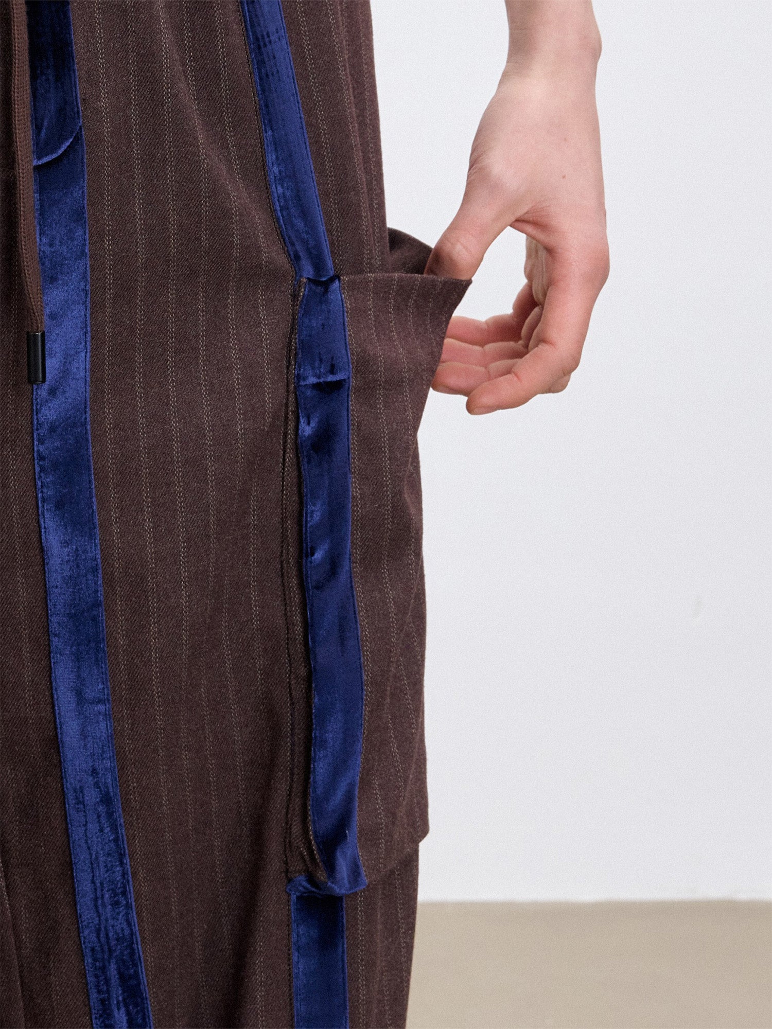 TUIMU Velvet Stripe Patch Cargo Pants, premium urban and streetwear designers apparel on PROJECTISR.com, TUIMU