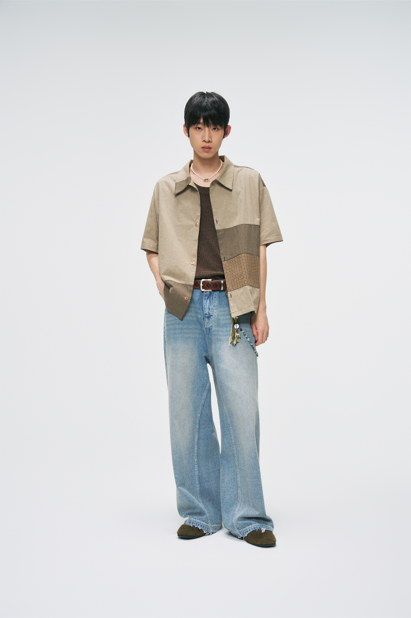 GONGHE REPUB Essential Washed Straight-Leg Jeans, premium urban and streetwear designers apparel on PROJECTISR.com, GONGHE REPUB