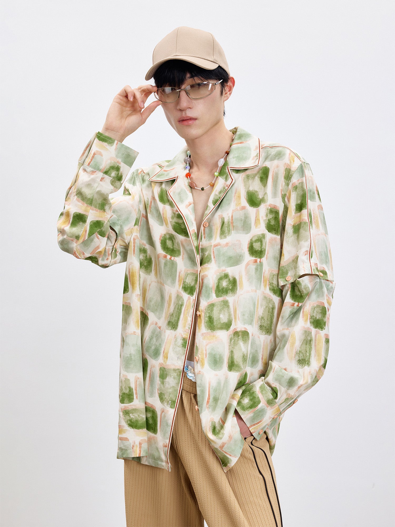 TUIMU Beaded Gemstone Necklace, premium urban and streetwear designers apparel on PROJECTISR.com, TUIMU