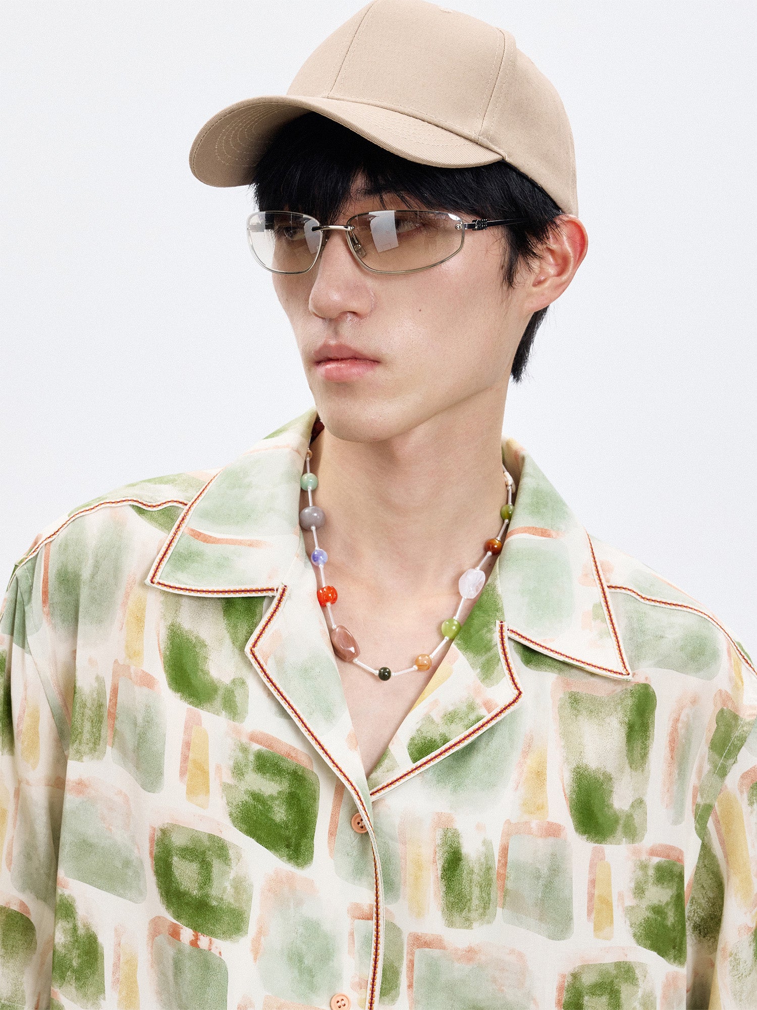 TUIMU Brush-Paint Full-Print Detachable-Sleeve Shirt, premium urban and streetwear designers apparel on PROJECTISR.com, TUIMU