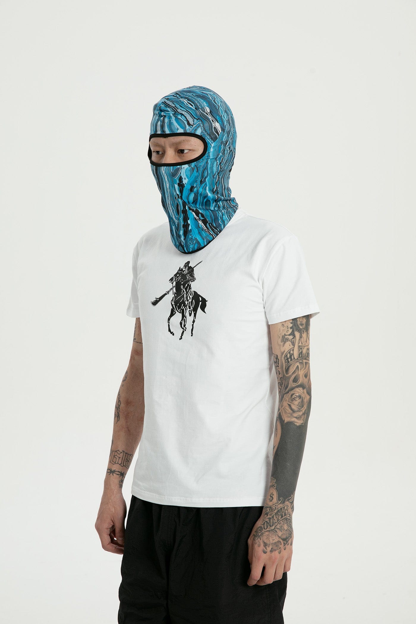 RTVG Abstract Striped UV-Protection Mask, premium urban and streetwear designers apparel on PROJECTISR.com, RTVG