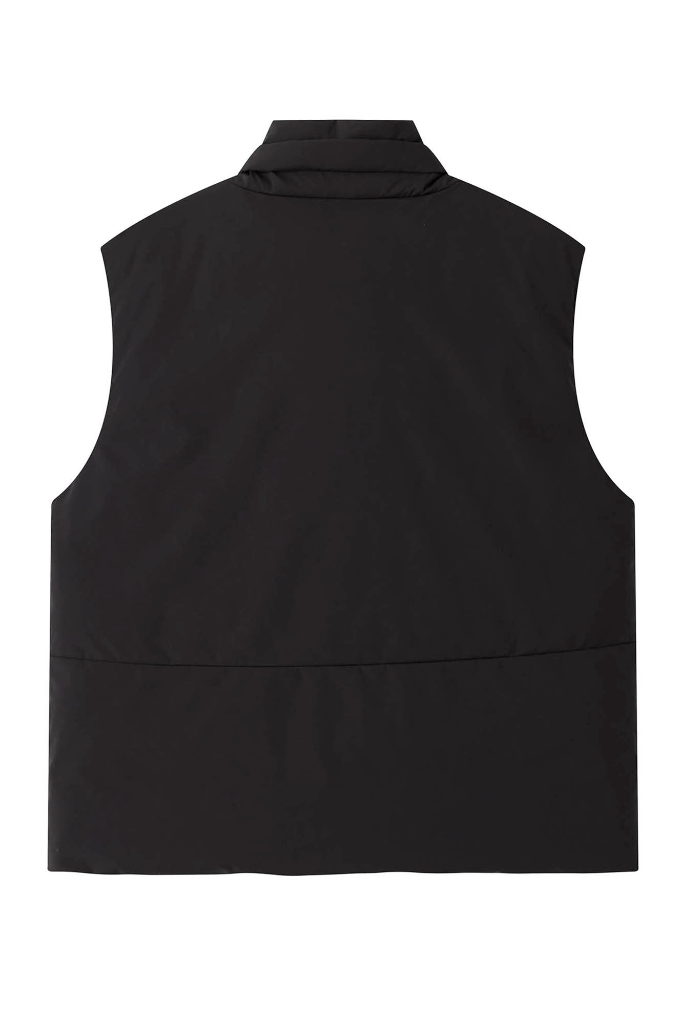 ORGANIC EMOTION Deconstructed Scarf Collar Down Vest, premium urban and streetwear designers apparel on PROJECTISR.com, ORGANIC EMOTION