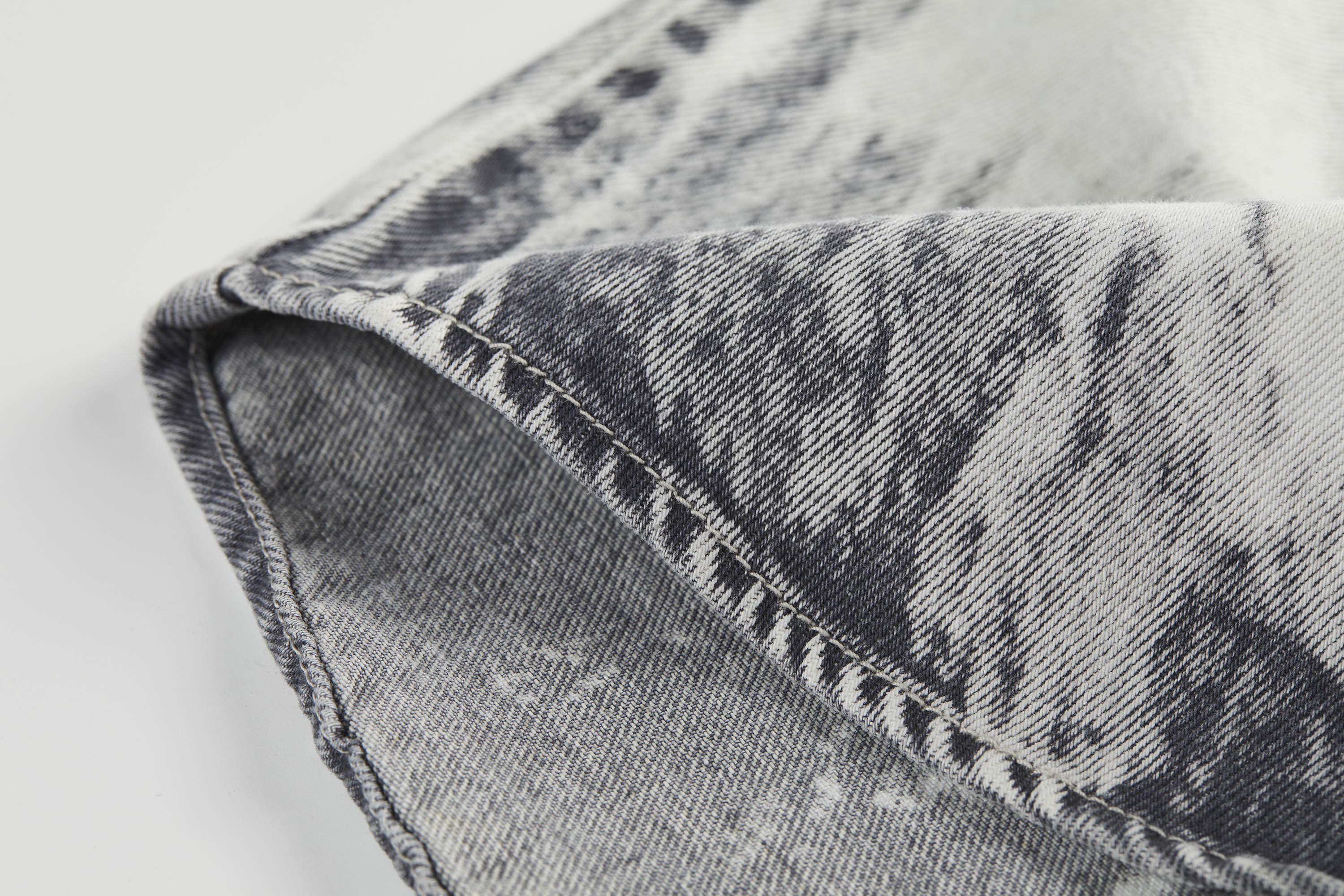 ORGANIC EMOTION Distressed Snow Mountain Tie-Dye Denim Shirt, premium urban and streetwear designers apparel on PROJECTISR.com, ORGANIC EMOTION
