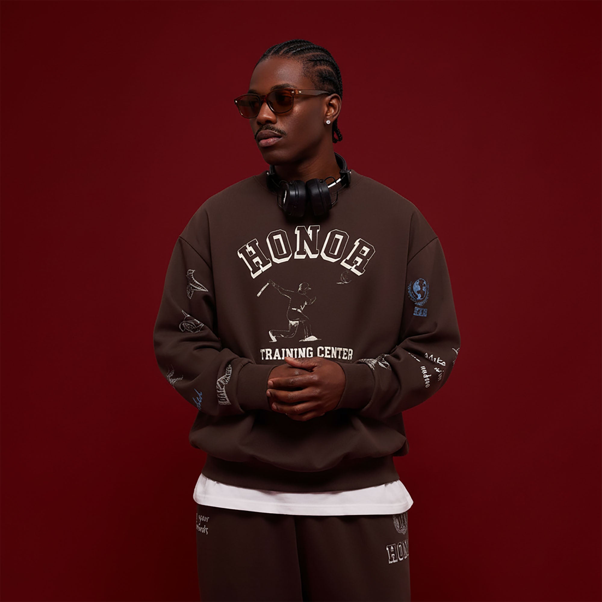 BANANA CLUB Classic Doodle Graphic Sweatshirt