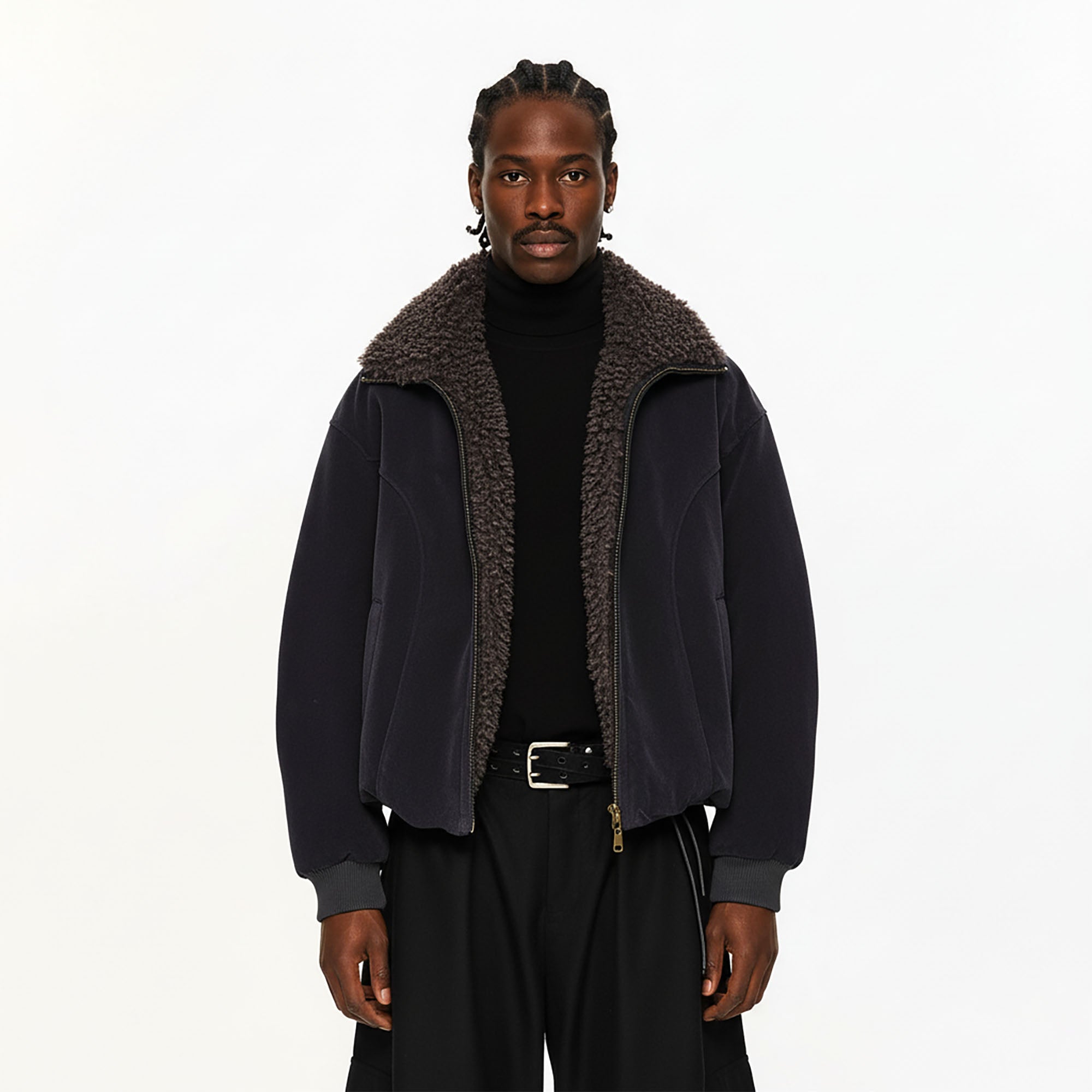 KREATE Suede Fuzzy Lining Jacket