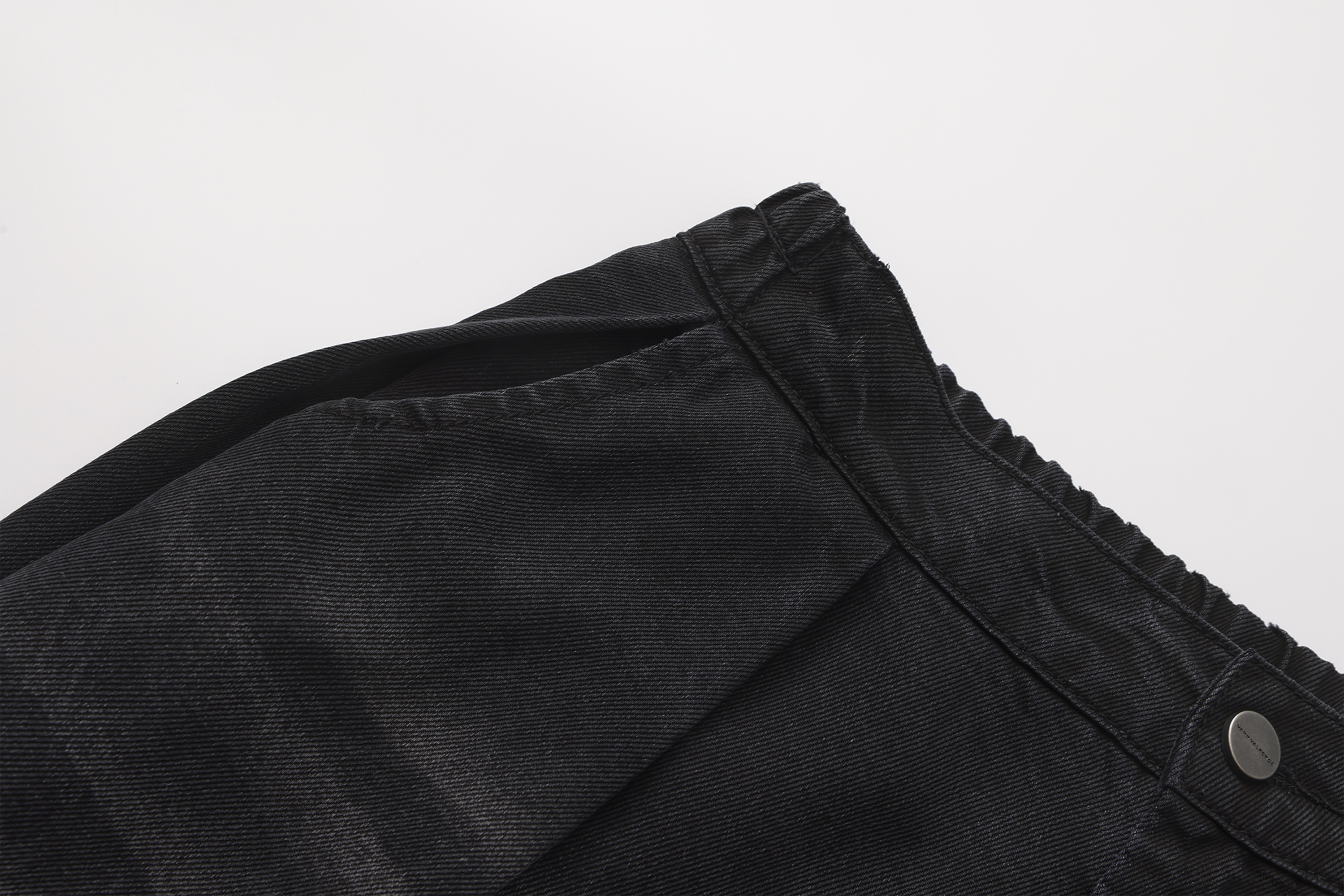 VANN VALRENCE Washed Rivet Tencel Straight-Leg Jeans