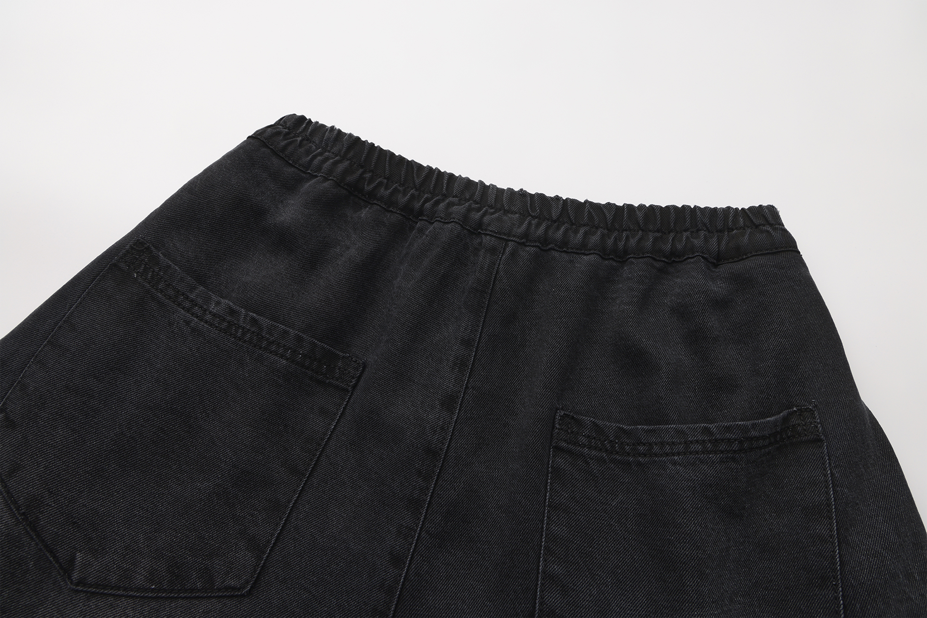 VANN VALRENCE Washed Rivet Tencel Straight-Leg Jeans