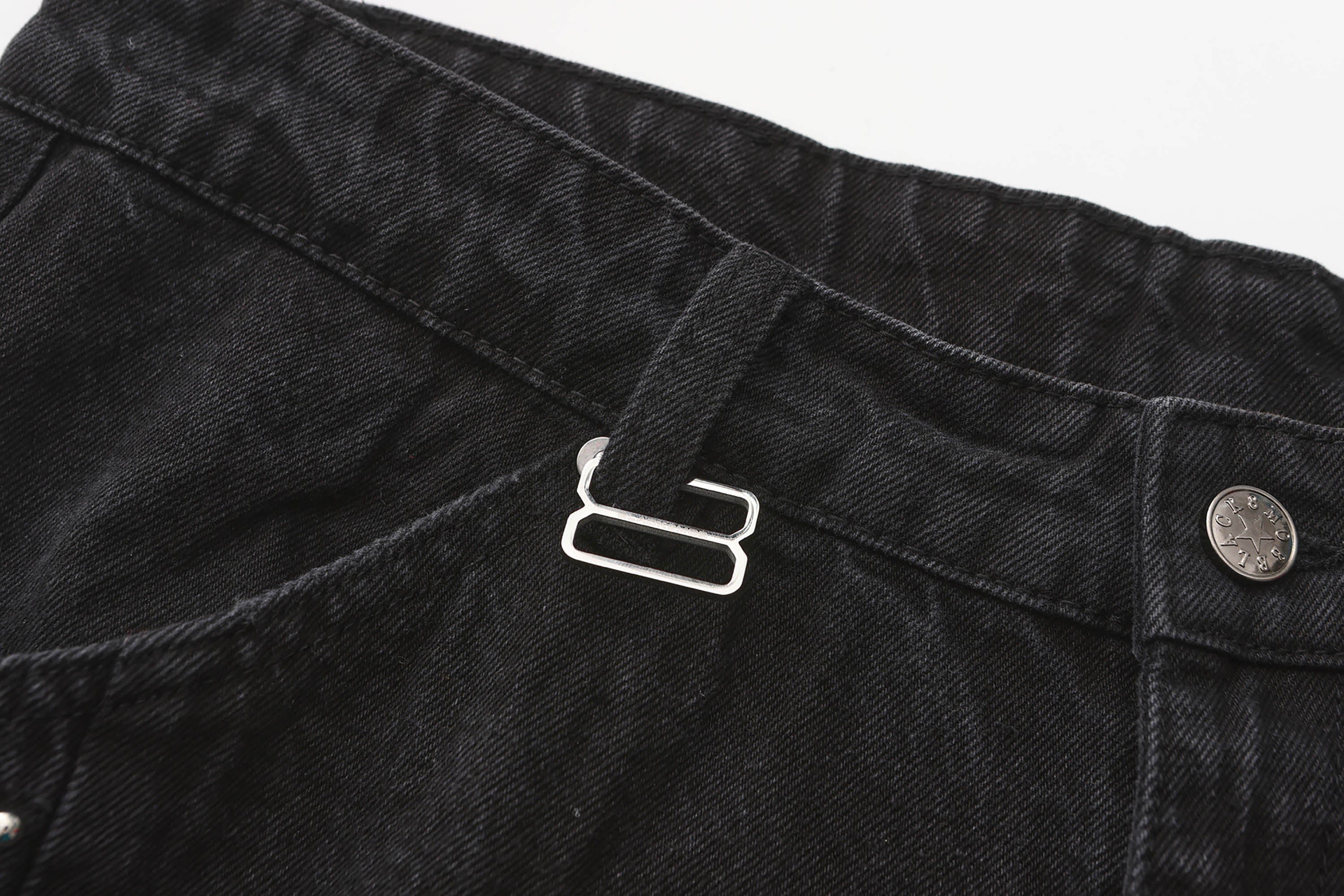 BLACK8MOB Armour Crinkled Rivet Pants, premium urban and streetwear designers apparel on PROJECTISR.com, BLACK8MOB