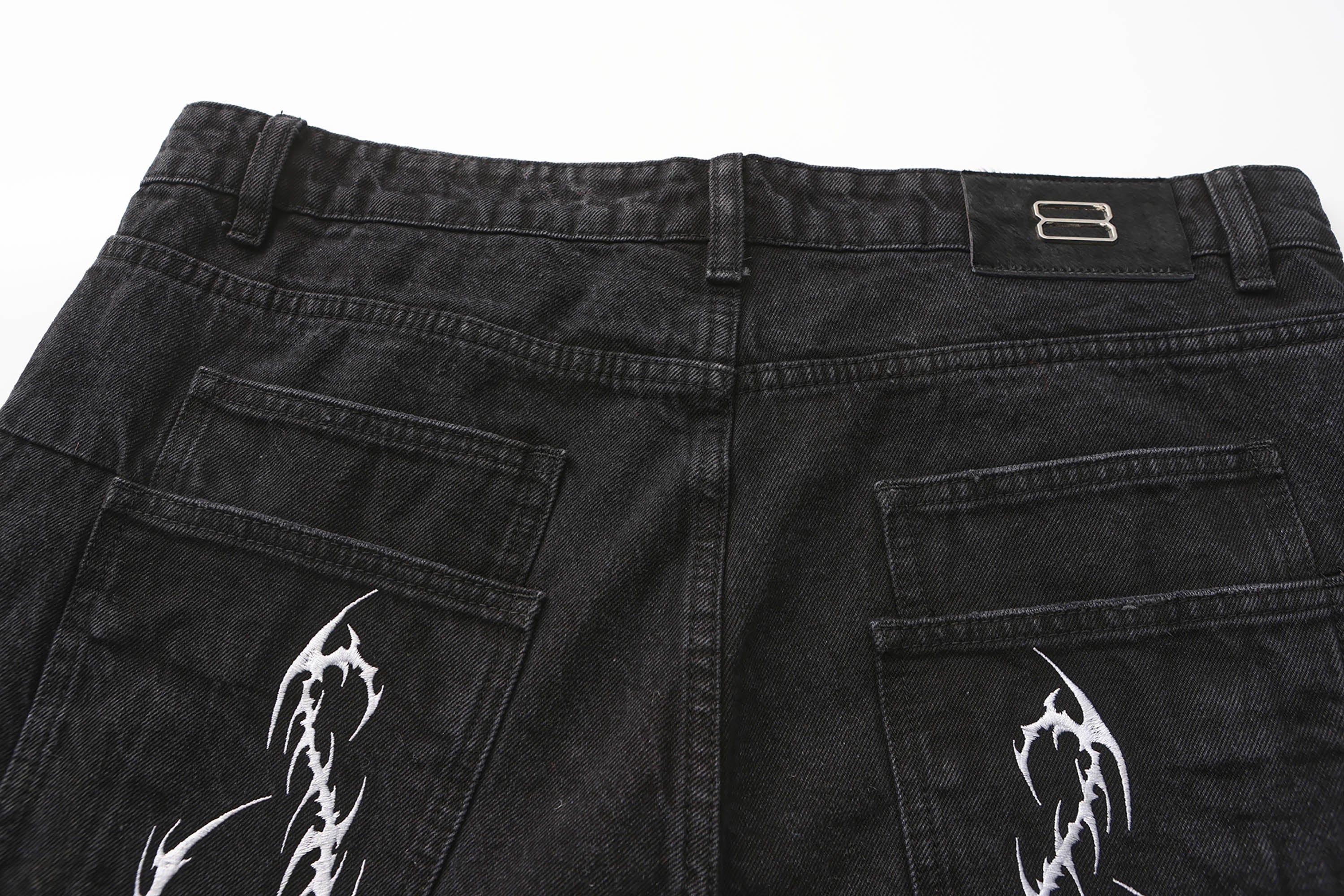 BLACK8MOB Armour Crinkled Rivet Pants, premium urban and streetwear designers apparel on PROJECTISR.com, BLACK8MOB