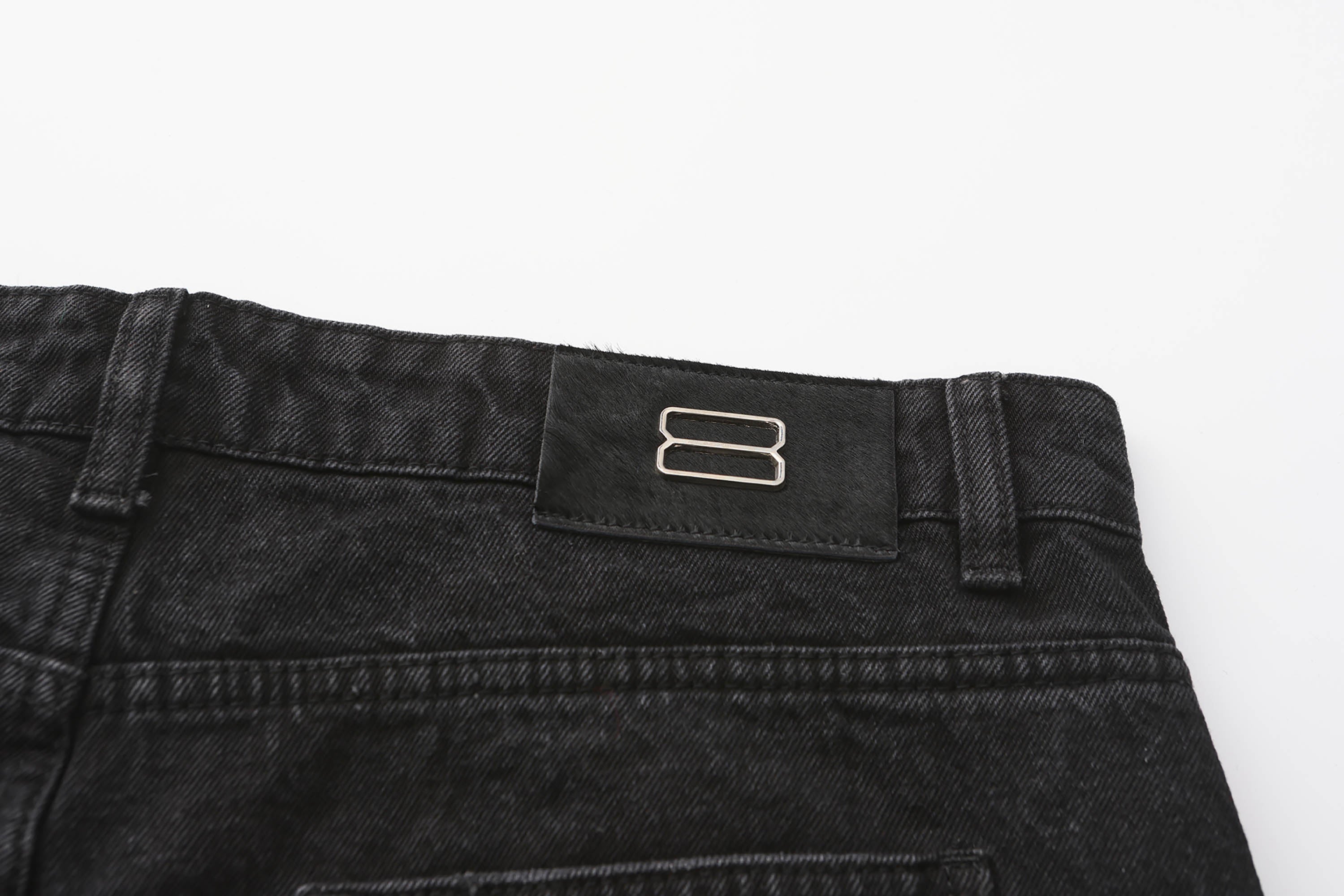BLACK8MOB Armour Crinkled Rivet Pants, premium urban and streetwear designers apparel on PROJECTISR.com, BLACK8MOB