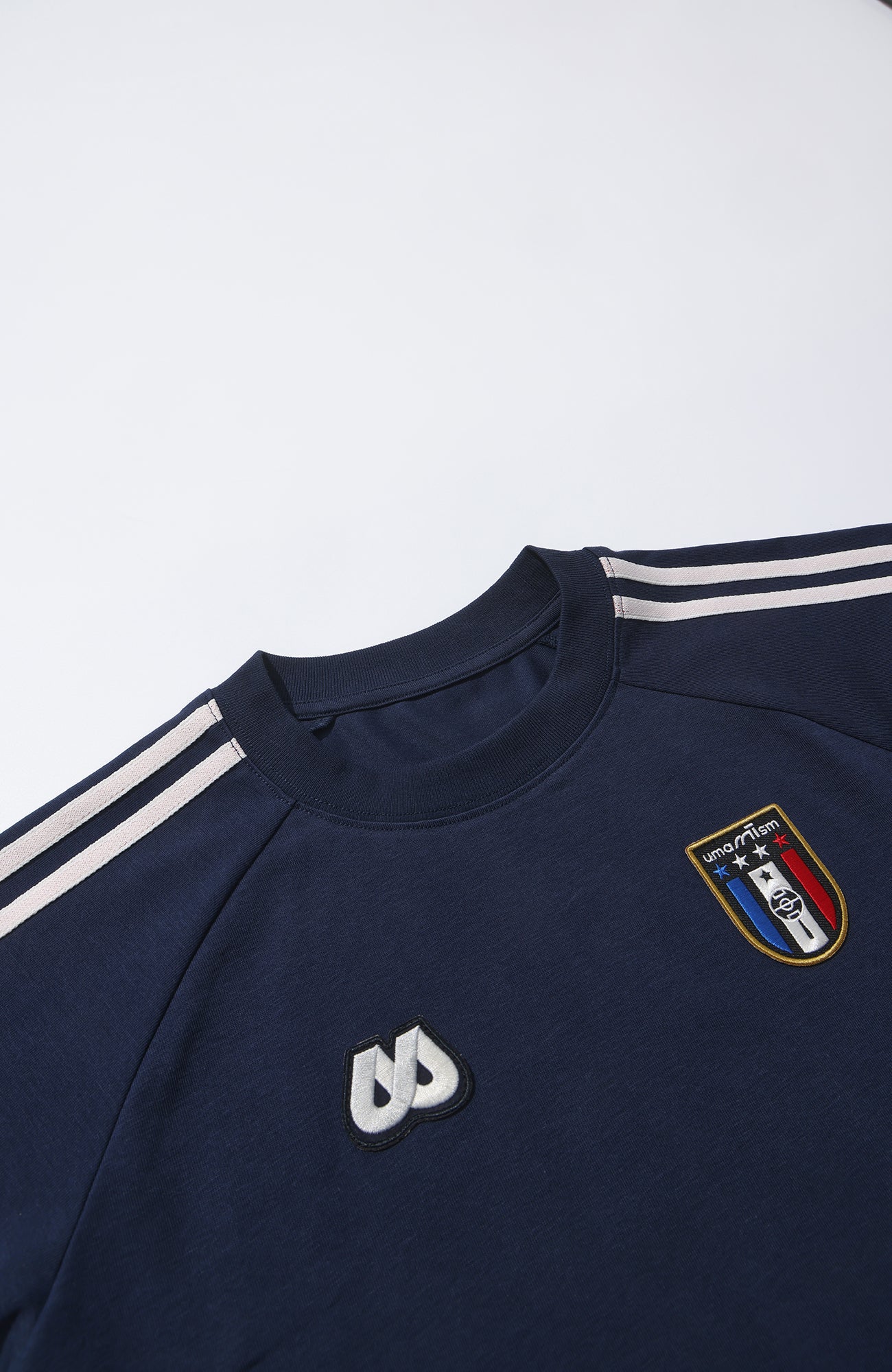 UMAMIISM Contrast Stripe Jersey Tee, premium urban and streetwear designers apparel on PROJECTISR.com, UMAMIISM