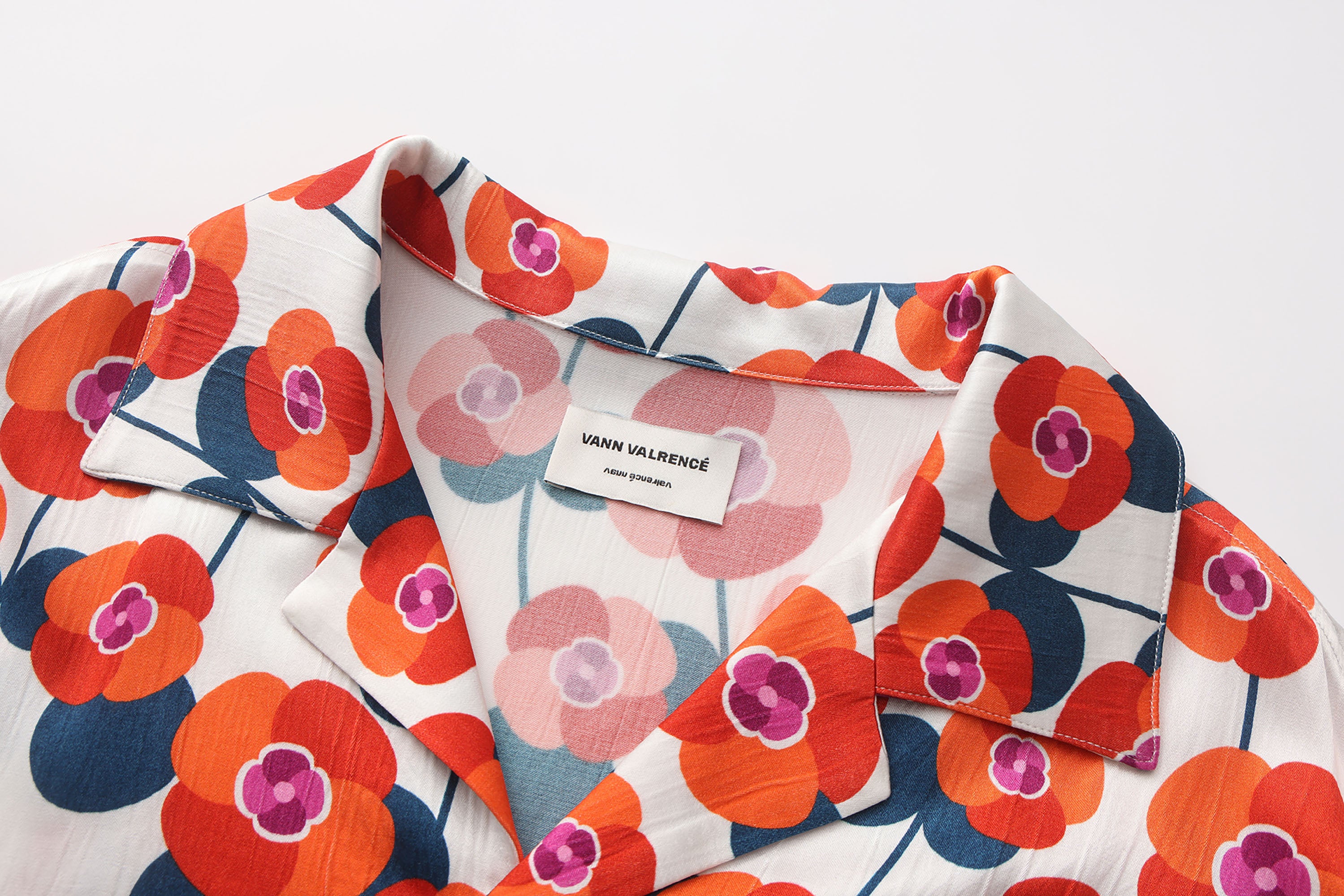 VANN VALRENCE Bloom Full-Print Half Shirt, premium urban and streetwear designers apparel on PROJECTISR.com, VANN VALRENCE