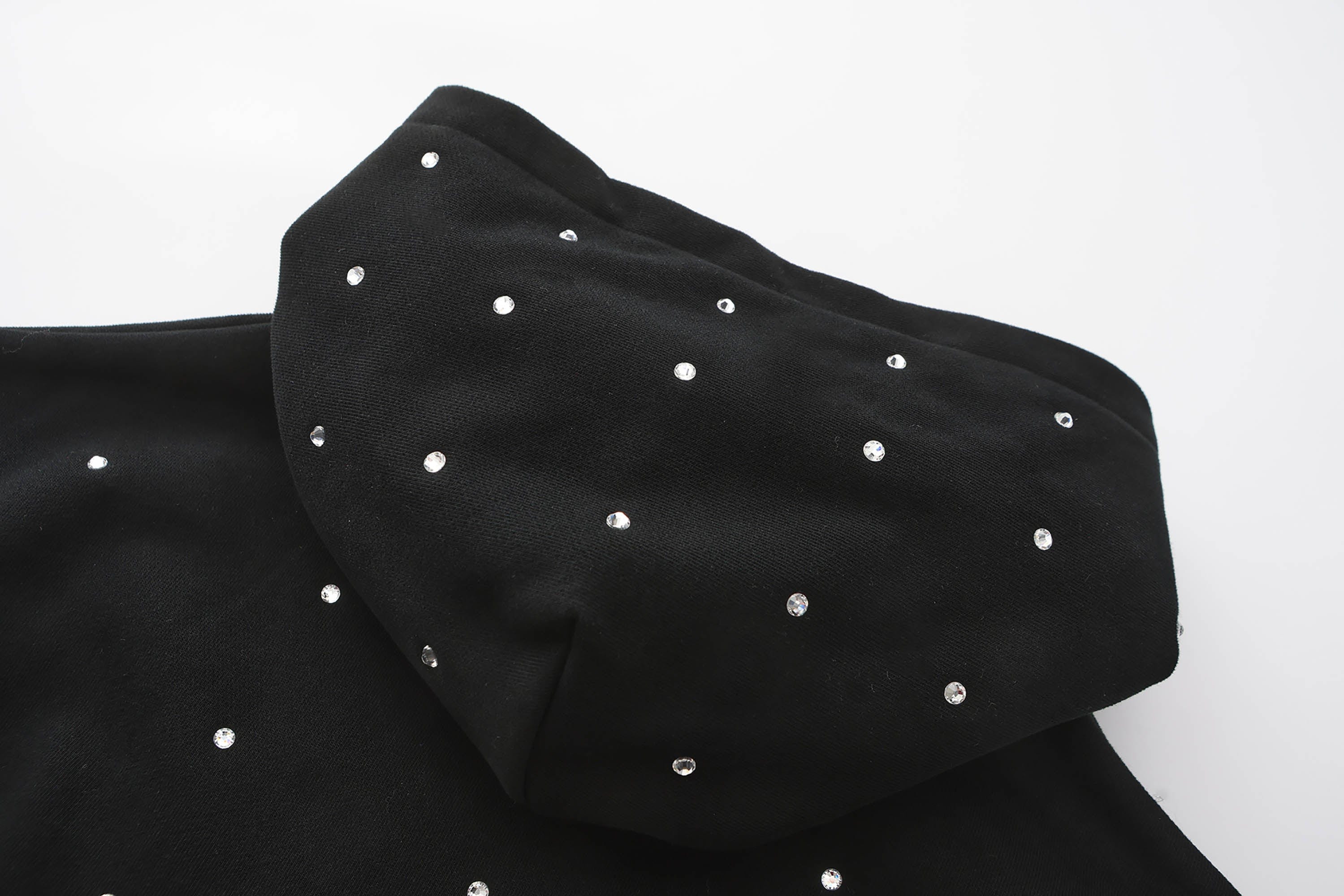 BLACK8MOB Full Studded Cross Hoodie, premium urban and streetwear designers apparel on PROJECTISR.com, BLACK8MOB