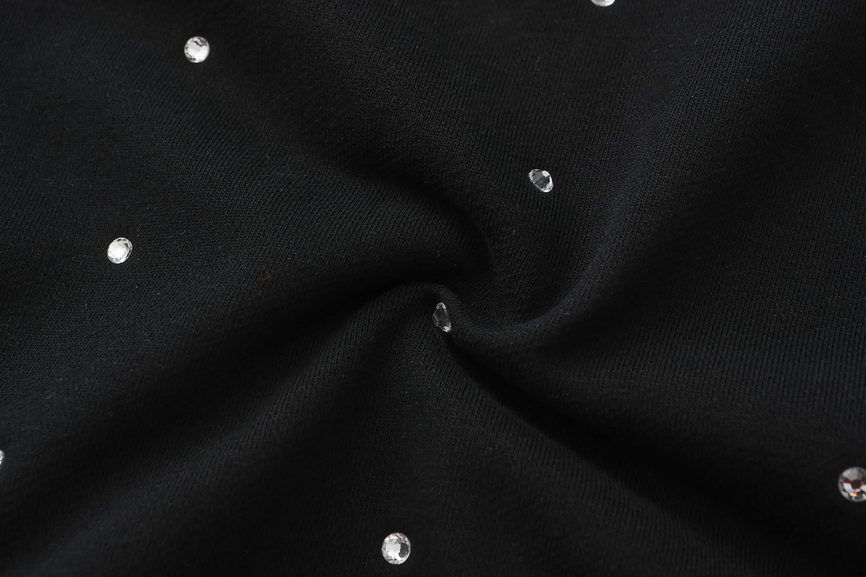 BLACK8MOB Full Studded Cross Hoodie, premium urban and streetwear designers apparel on PROJECTISR.com, BLACK8MOB