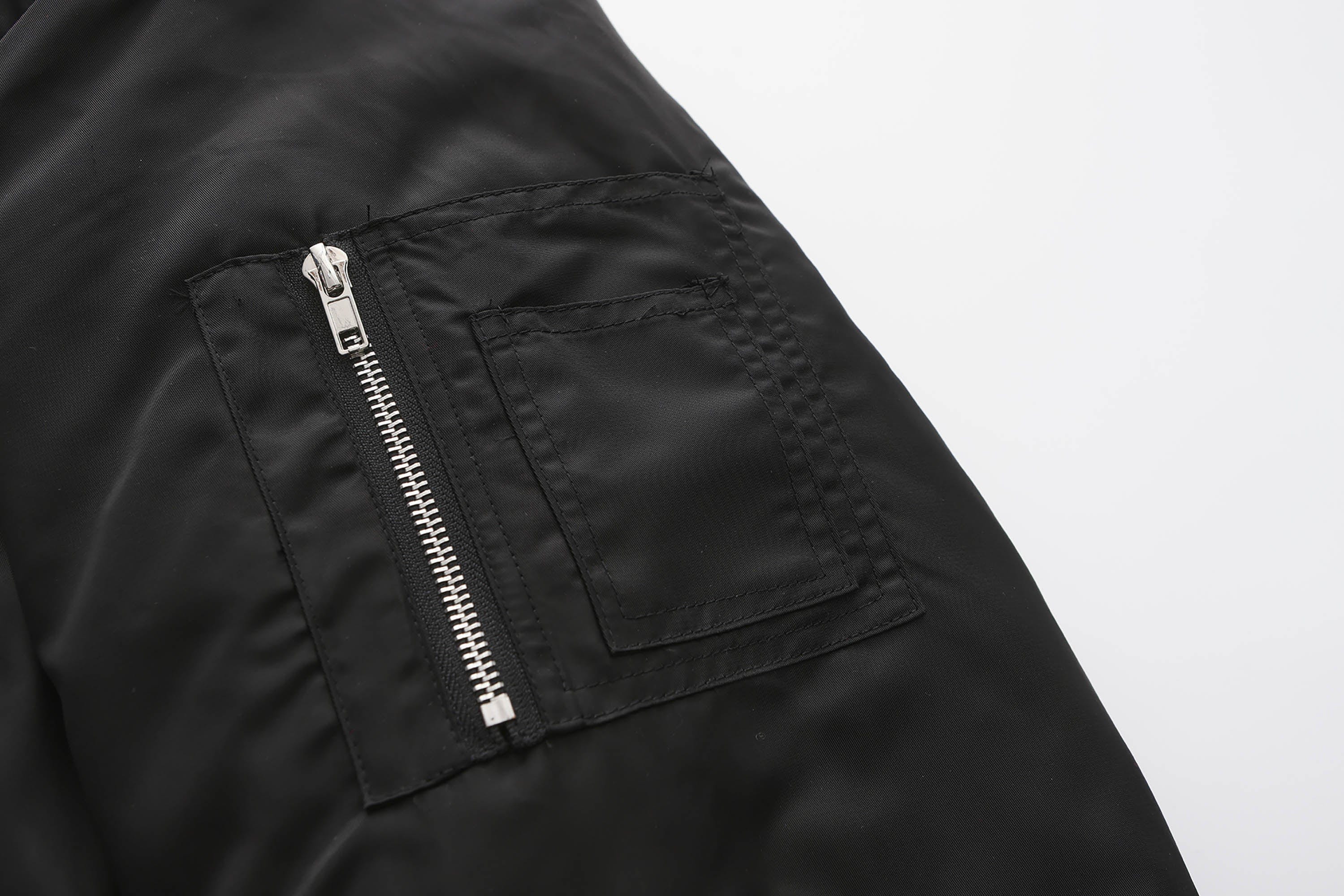 BLACK8MOB Studded Patchwork Bomber Jacket, premium urban and streetwear designers apparel on PROJECTISR.com, BLACK8MOB