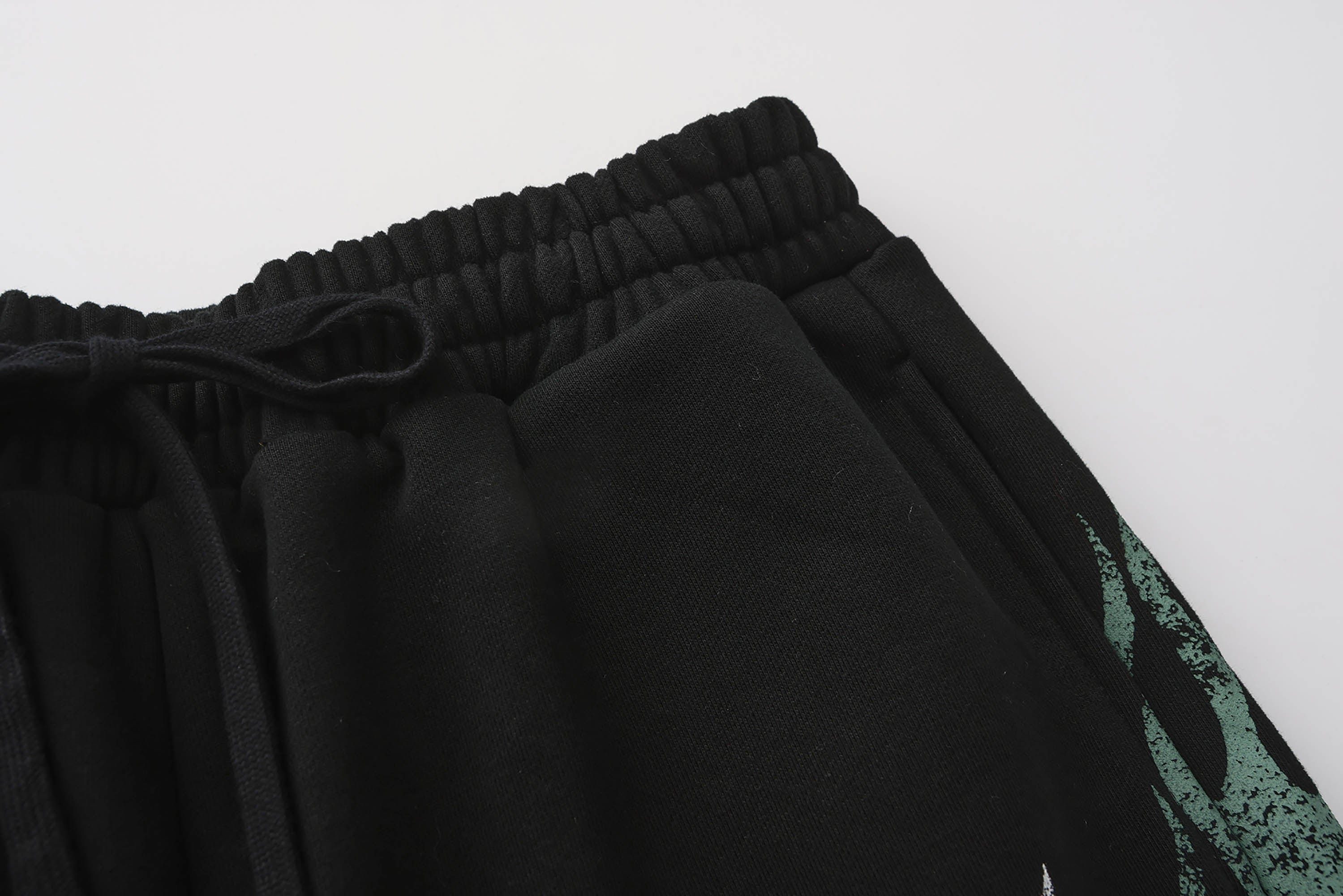 BLACK8MOB Flame Graphics Sweatpants, premium urban and streetwear designers apparel on PROJECTISR.com, BLACK8MOB