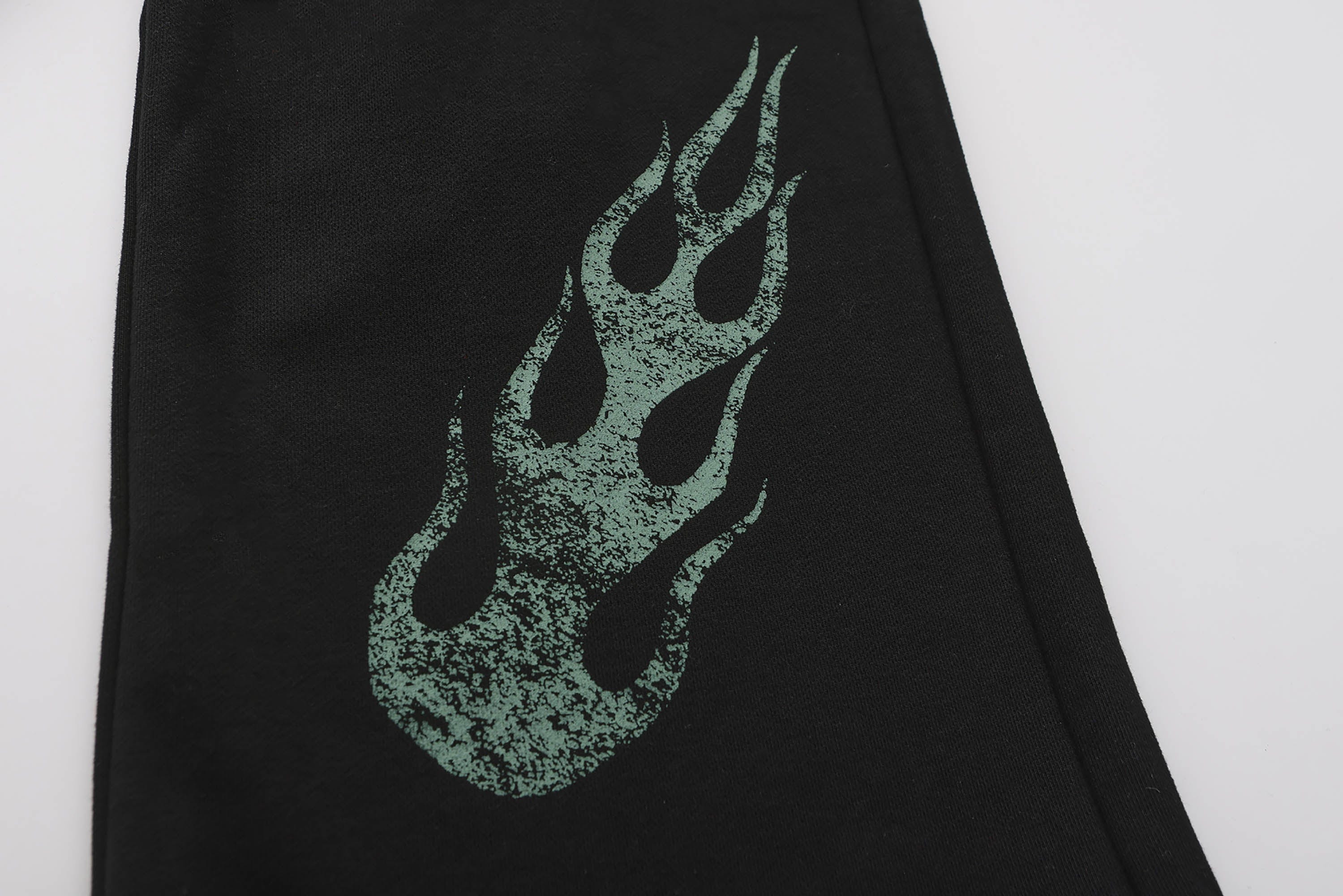 BLACK8MOB Flame Graphics Sweatpants, premium urban and streetwear designers apparel on PROJECTISR.com, BLACK8MOB
