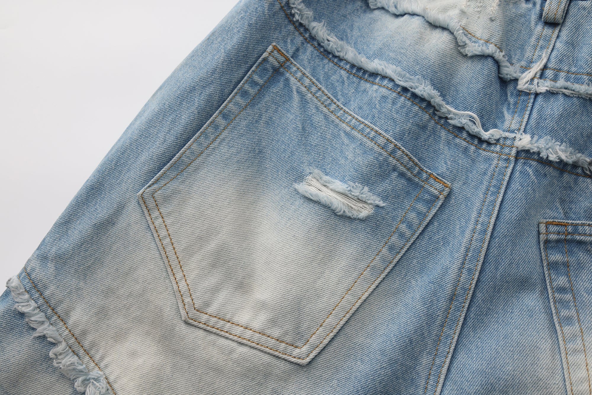 VANN VALRENCE Distressed Gradient Wash Structural Ripped Jeans, premium urban and streetwear designers apparel on PROJECTISR.com, VANN VALRENCE