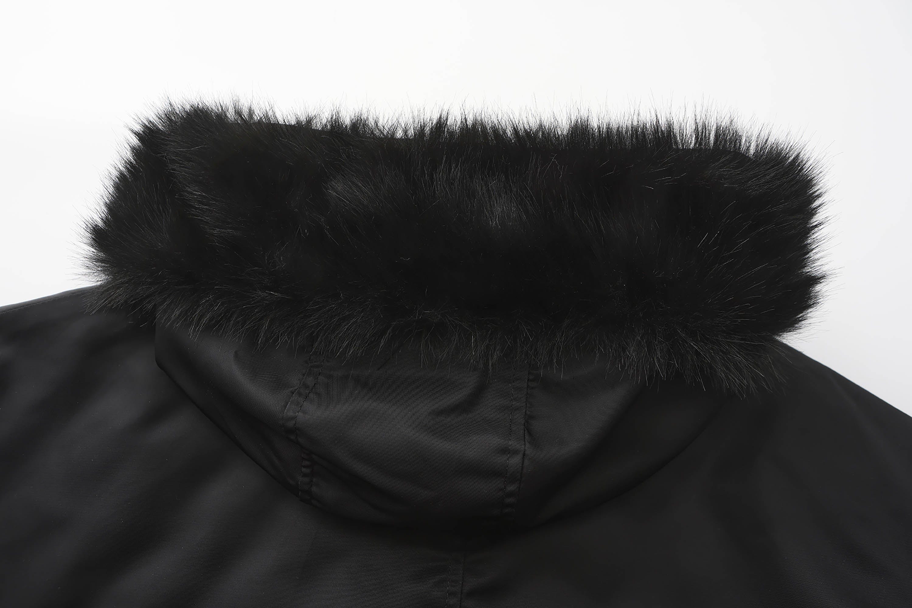 BLACK8MOB Flame Detachable-Fur Hooded Jacket, premium urban and streetwear designers apparel on PROJECTISR.com, BLACK8MOB
