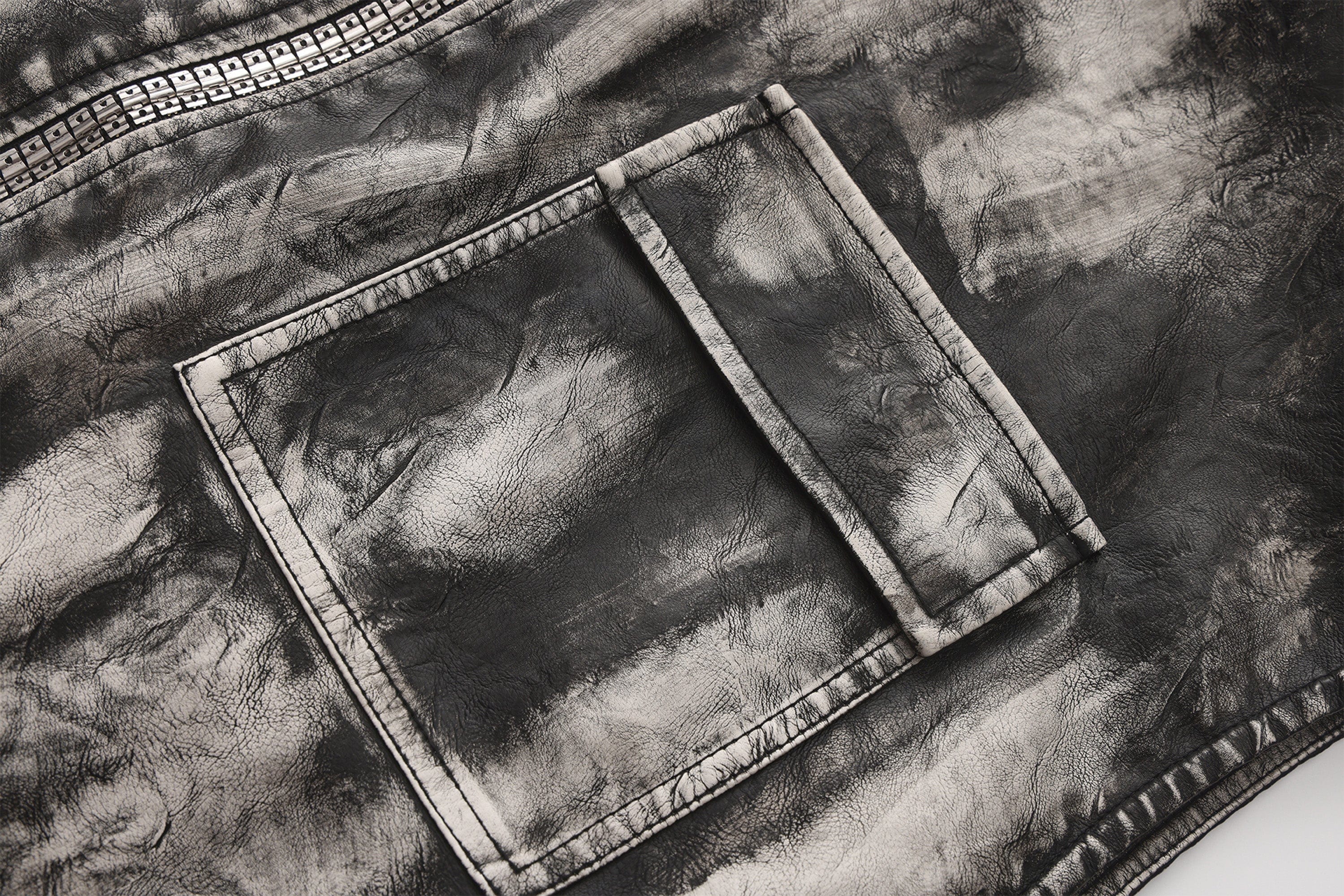VANN VALRENCE Washed Grunge Paint Multi-Pocket Vest, premium urban and streetwear designers apparel on PROJECTISR.com, VANN VALRENCE