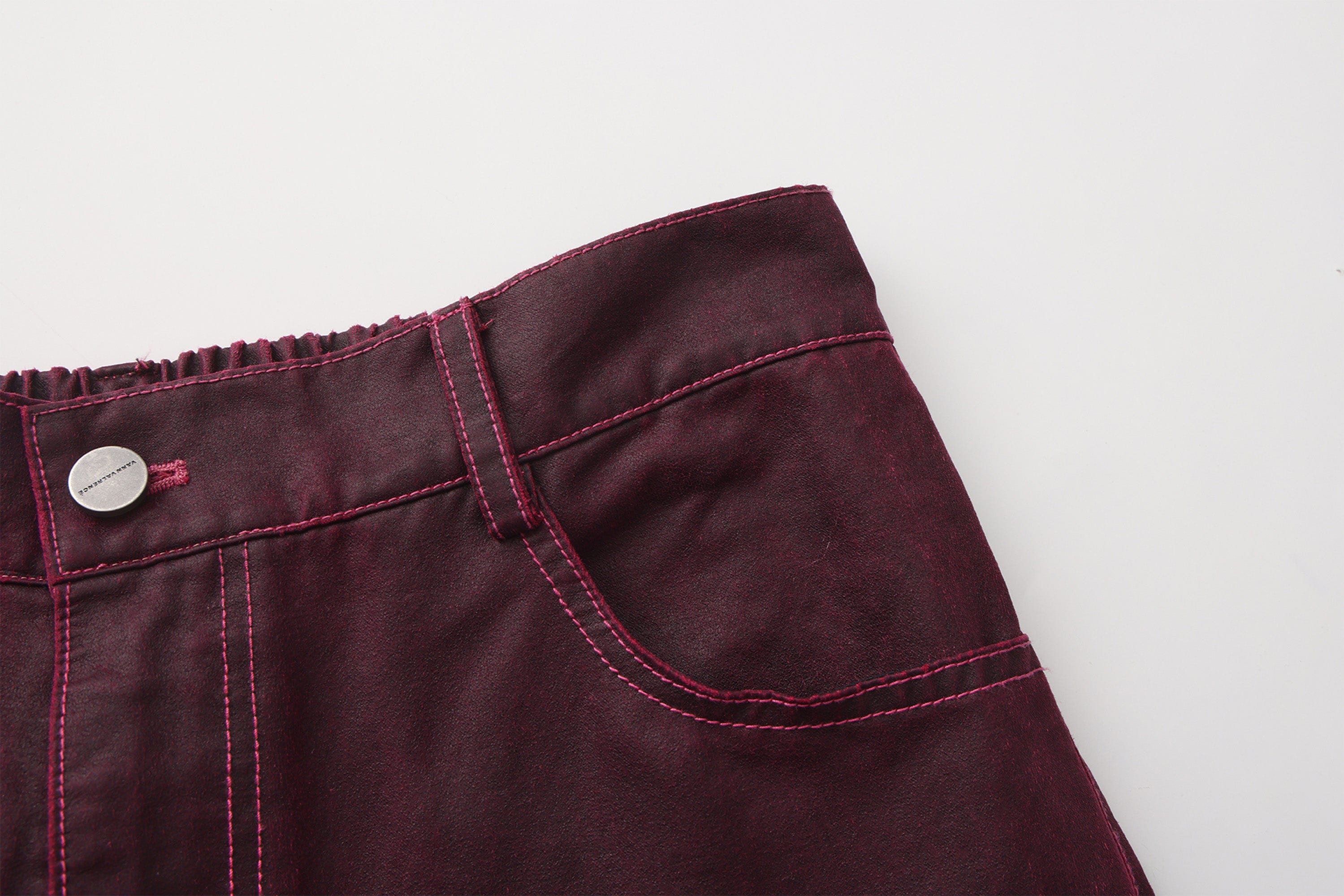 VANN VALRENCE Structured Panel Pleated-Knee Pants, premium urban and streetwear designers apparel on PROJECTISR.com, VANN VALRENCE